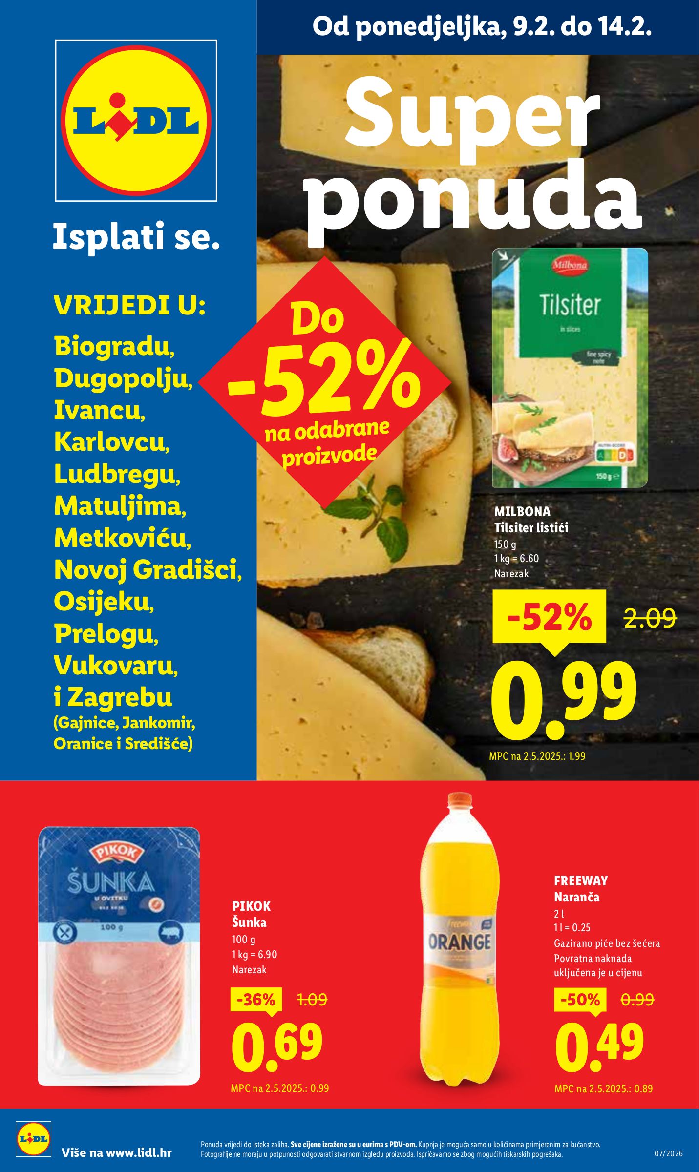 lidl - Prelistajte katalog Lidl - Super Ponuda, vrijedi od 09.02.2026 do 14.02.2026 - page: 1