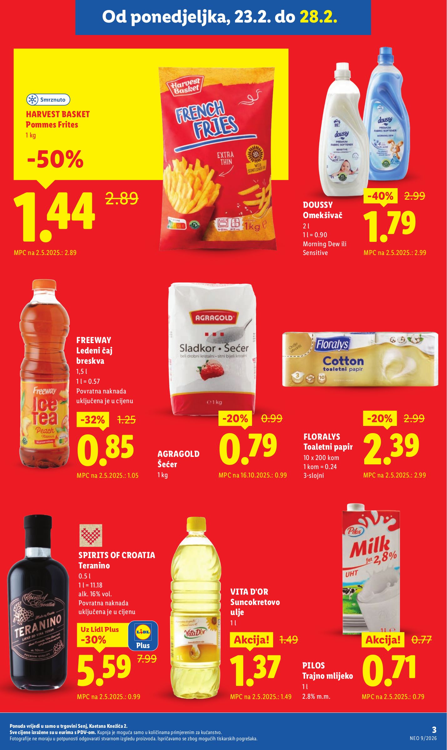 lidl - Prelistajte katalog Lidl - Posjeti novu trgovinu Senj, vrijedi od 23.02.2026 do 28.02.2026 - page: 3