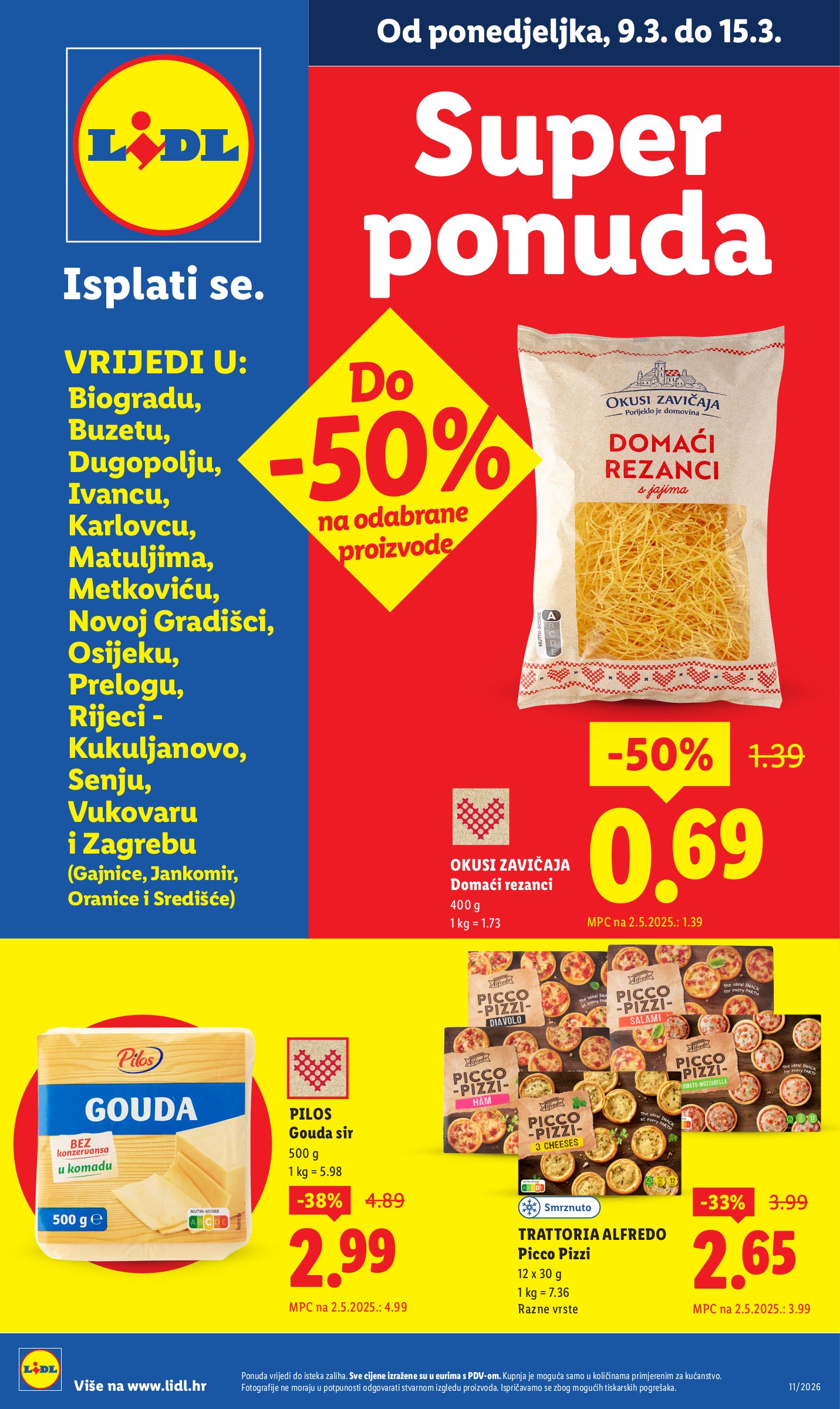lidl - Prelistajte katalog Lidl - Super Ponuda, vrijedi od 09.03.2026 do 15.03.2026 - page: 1