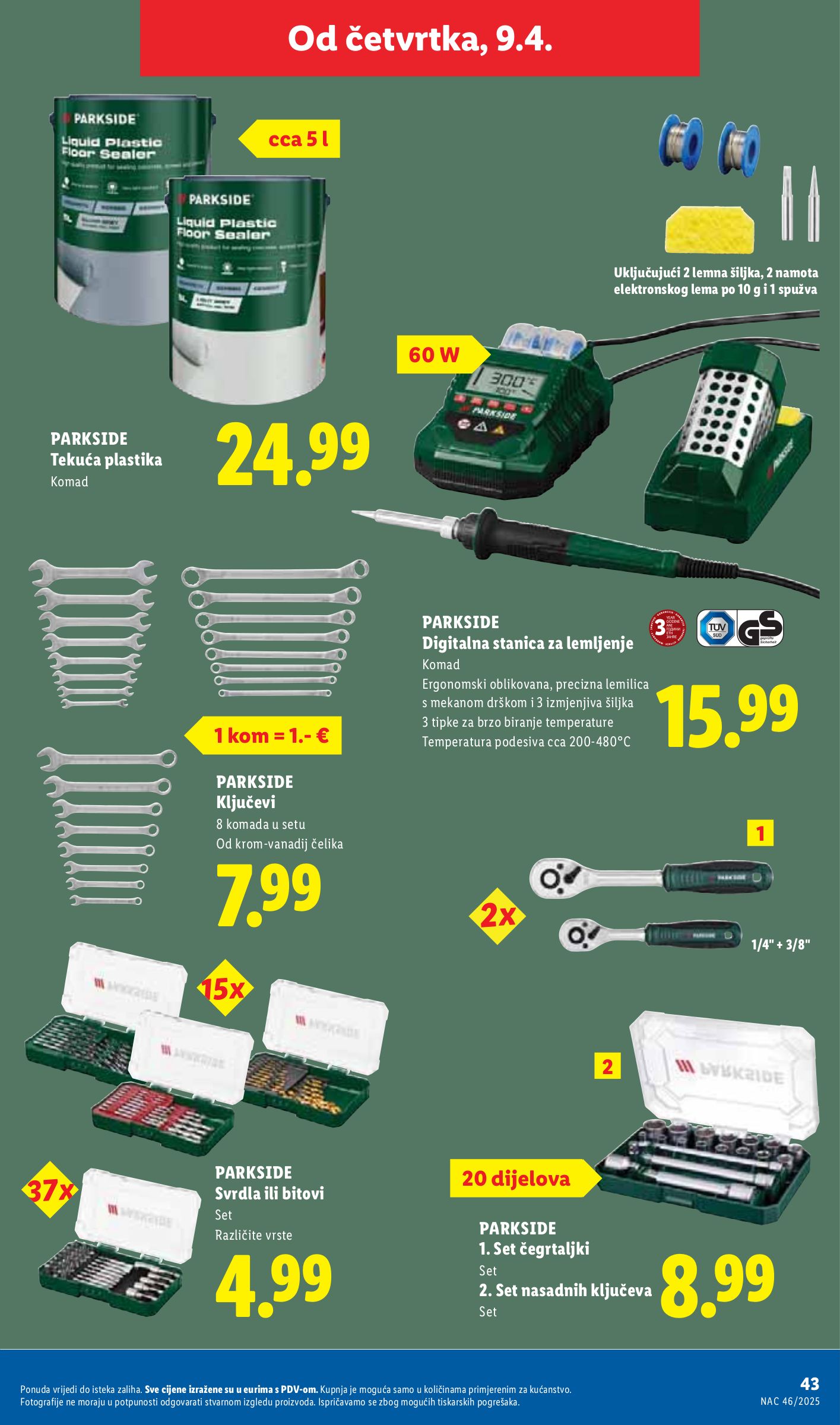 lidl - Aktualni Lidl katalog vrijedi od utorka 07.04.2026 do nedjelje 12.04.2026 - page: 43