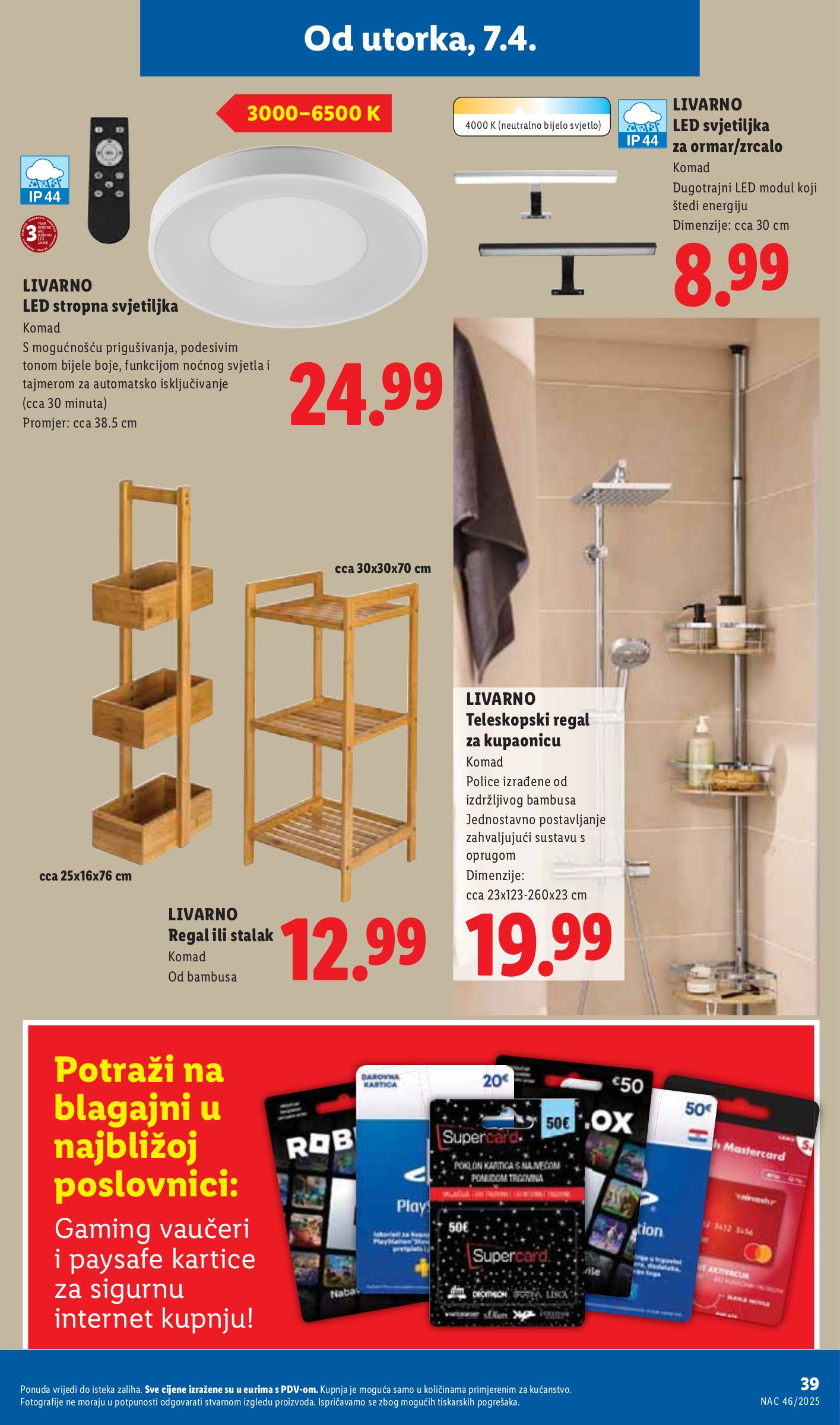 lidl - Aktualni Lidl katalog vrijedi od utorka 07.04.2026 do nedjelje 12.04.2026 - page: 39