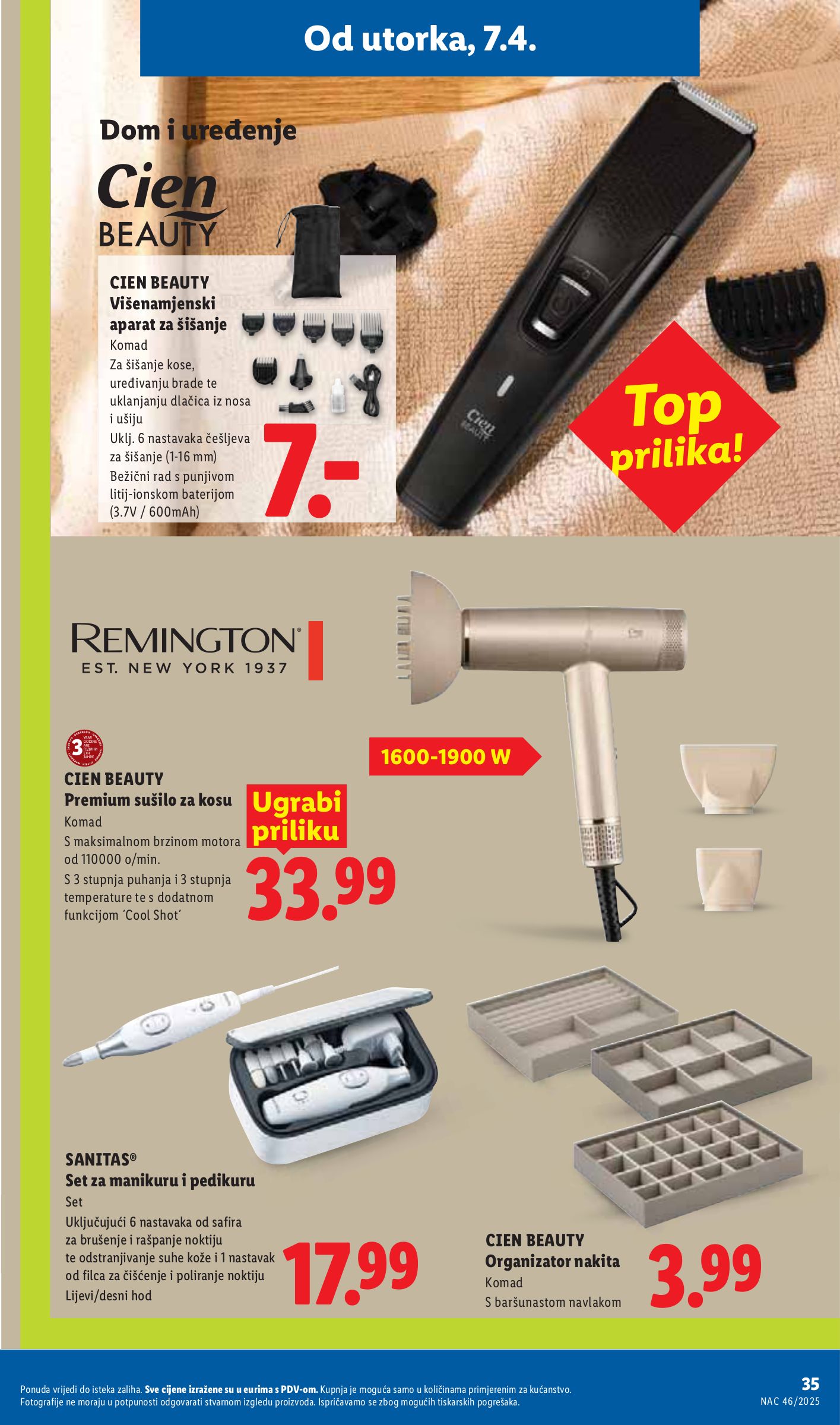 lidl - Aktualni Lidl katalog vrijedi od utorka 07.04.2026 do nedjelje 12.04.2026 - page: 35