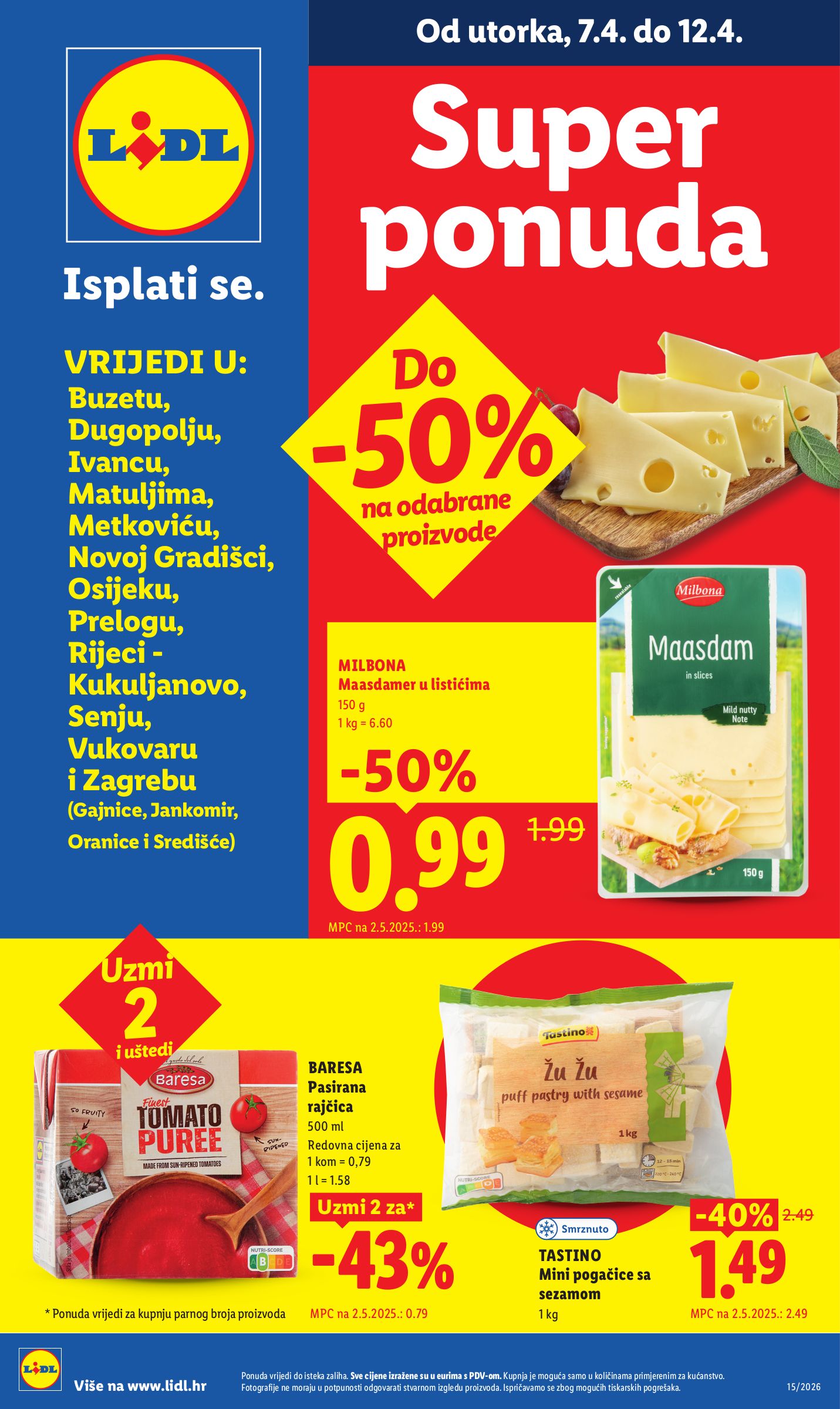 lidl - Aktualni Lidl - Super ponuda katalog vrijedi od utorka 07.04.2026 do nedjelje 12.04.2026