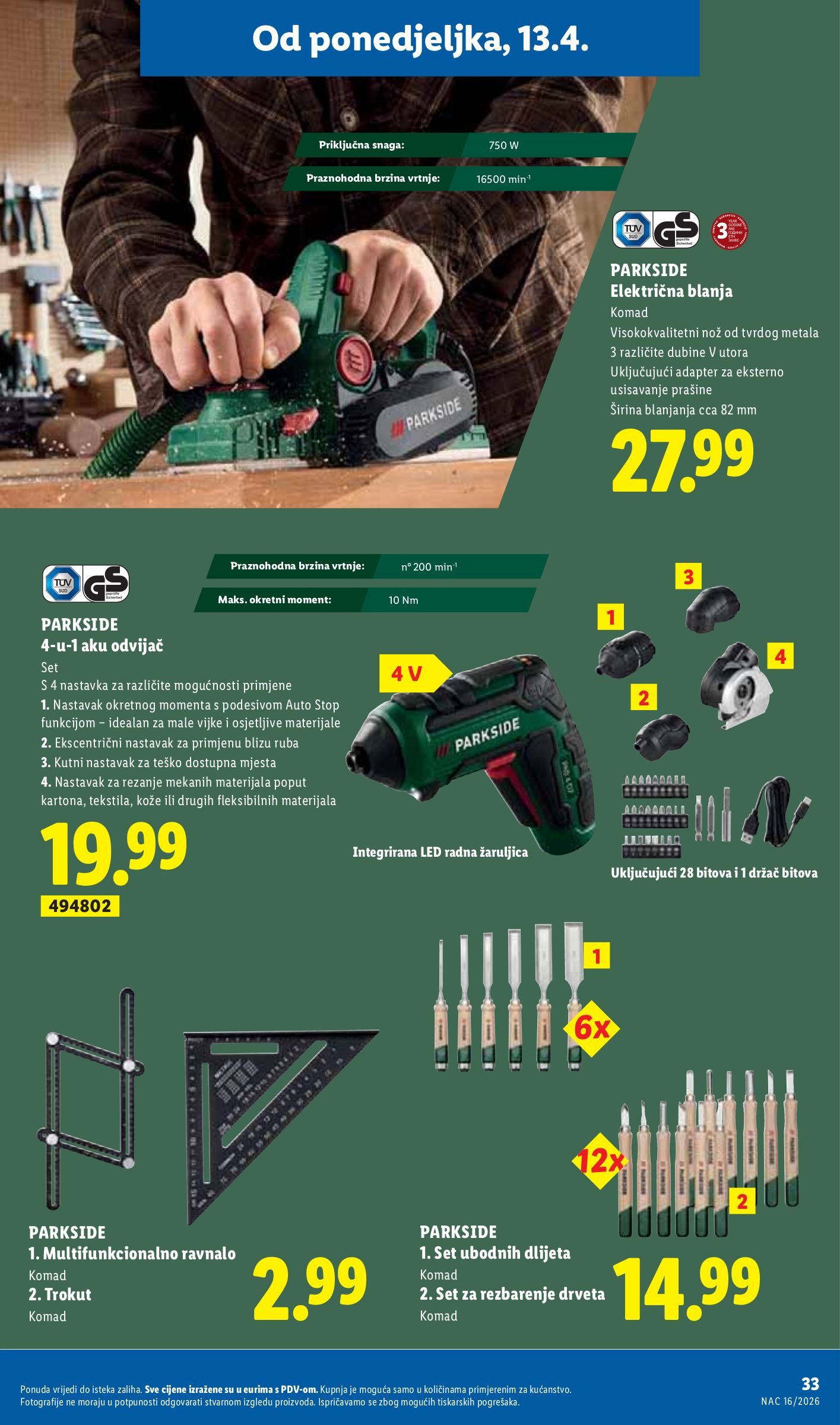 lidl - Lidl letak za sljedeći tjedan od ponedjeljka 13.04.2026 do nedjelje 19.04.2026 - page: 33