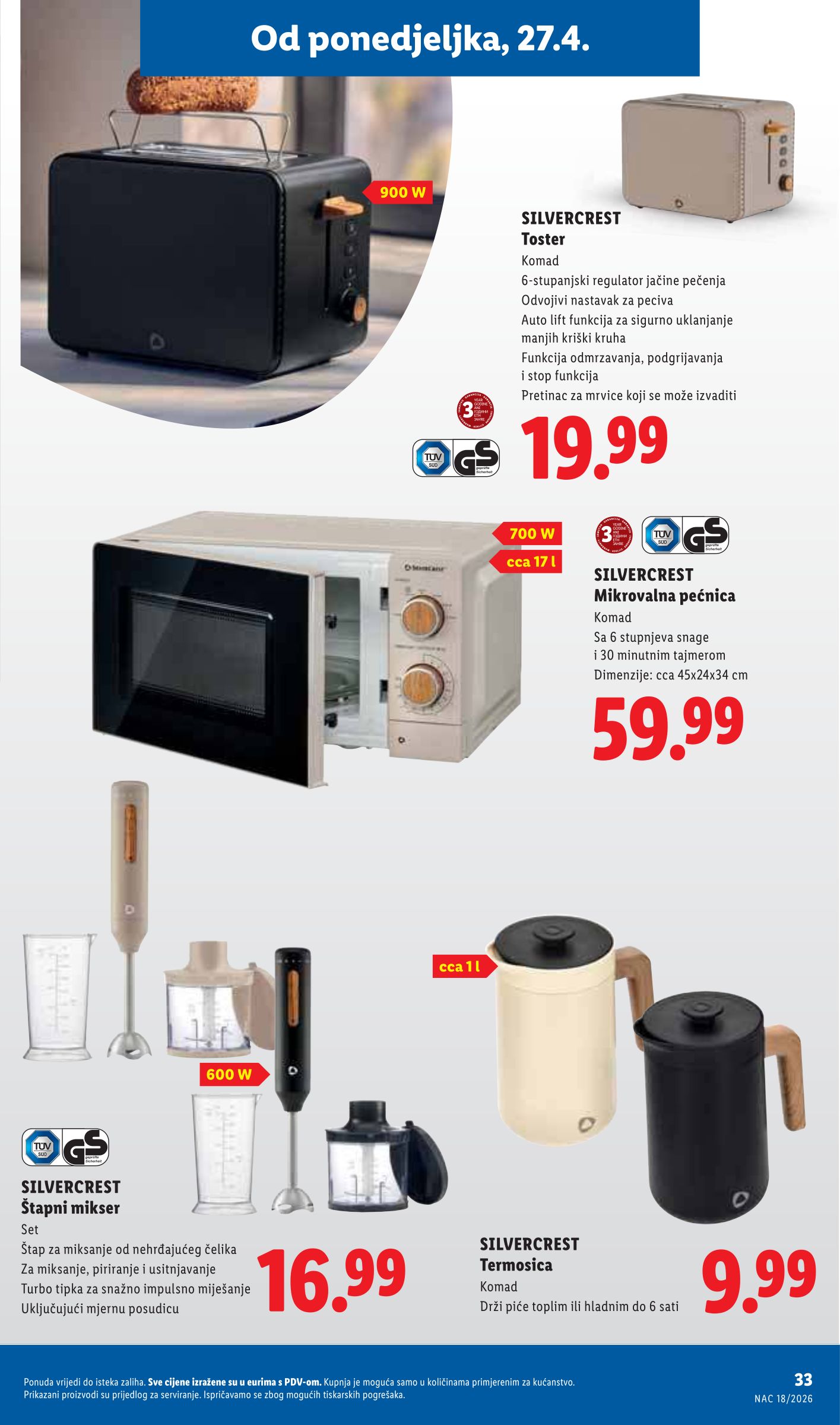 lidl - Lidl letak za sljedeći tjedan od ponedjeljka 27.04.2026 do nedjelje 03.05.2026 - page: 33