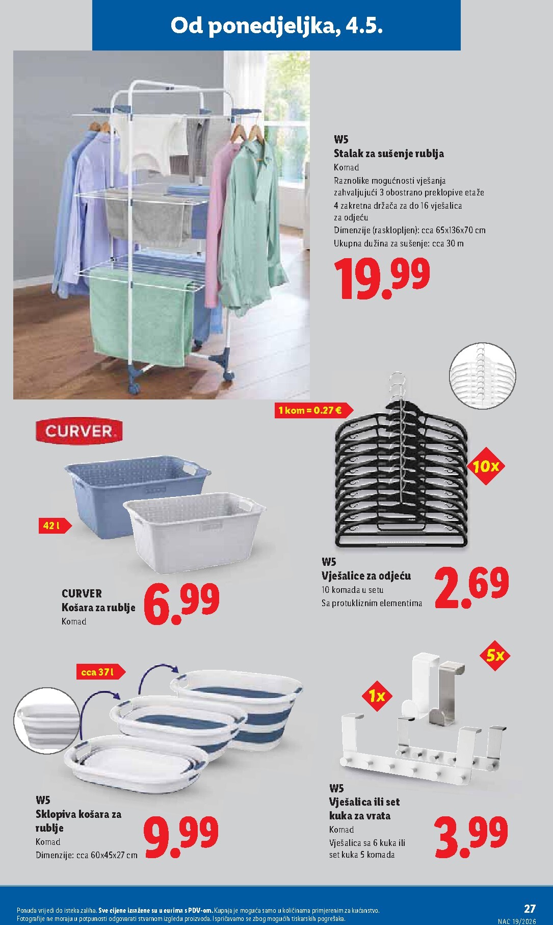 lidl - Lidl letak za sljedeći tjedan od ponedjeljka 04.05.2026 do nedjelje 10.05.2026 - page: 27