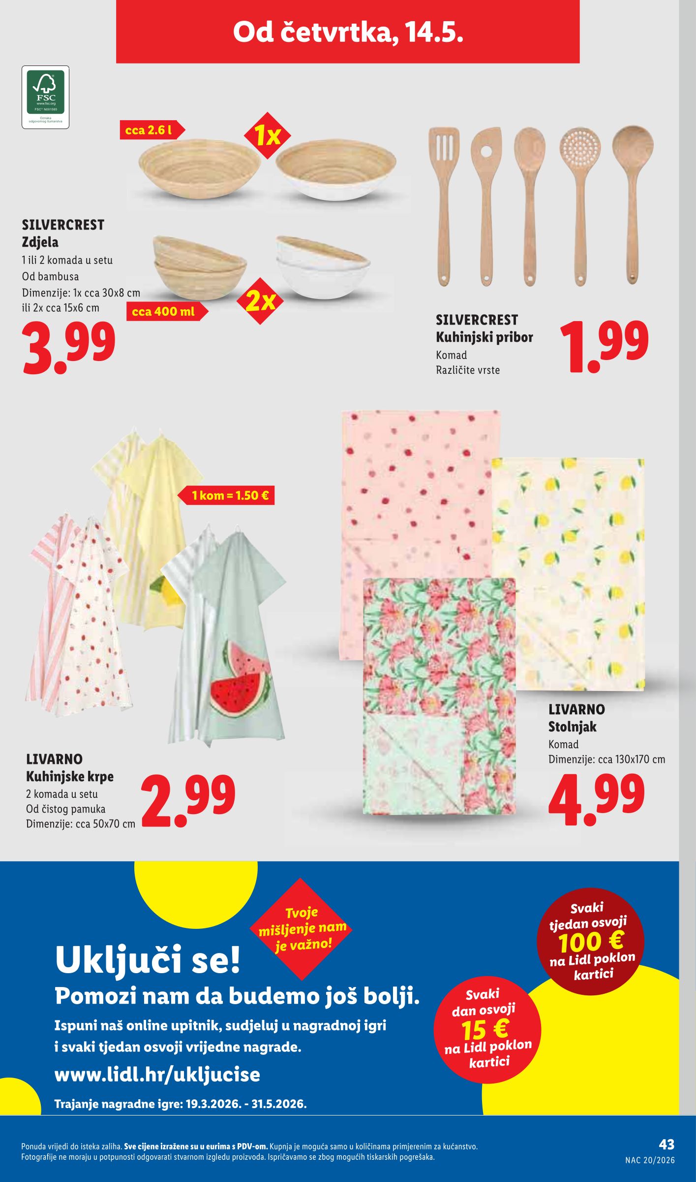 lidl - Lidl letak za sljedeći tjedan od ponedjeljka 11.05.2026 do nedjelje 17.05.2026 - page: 43