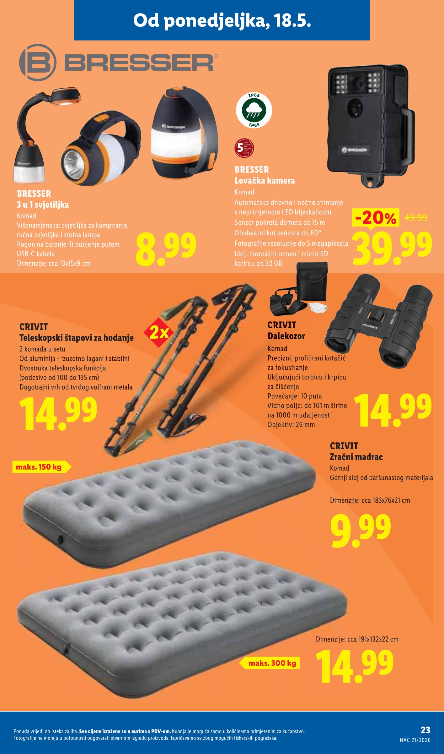 lidl - Lidl letak za sljedeći tjedan od ponedjeljka 18.05.2026 do nedjelje 24.05.2026 - page: 23