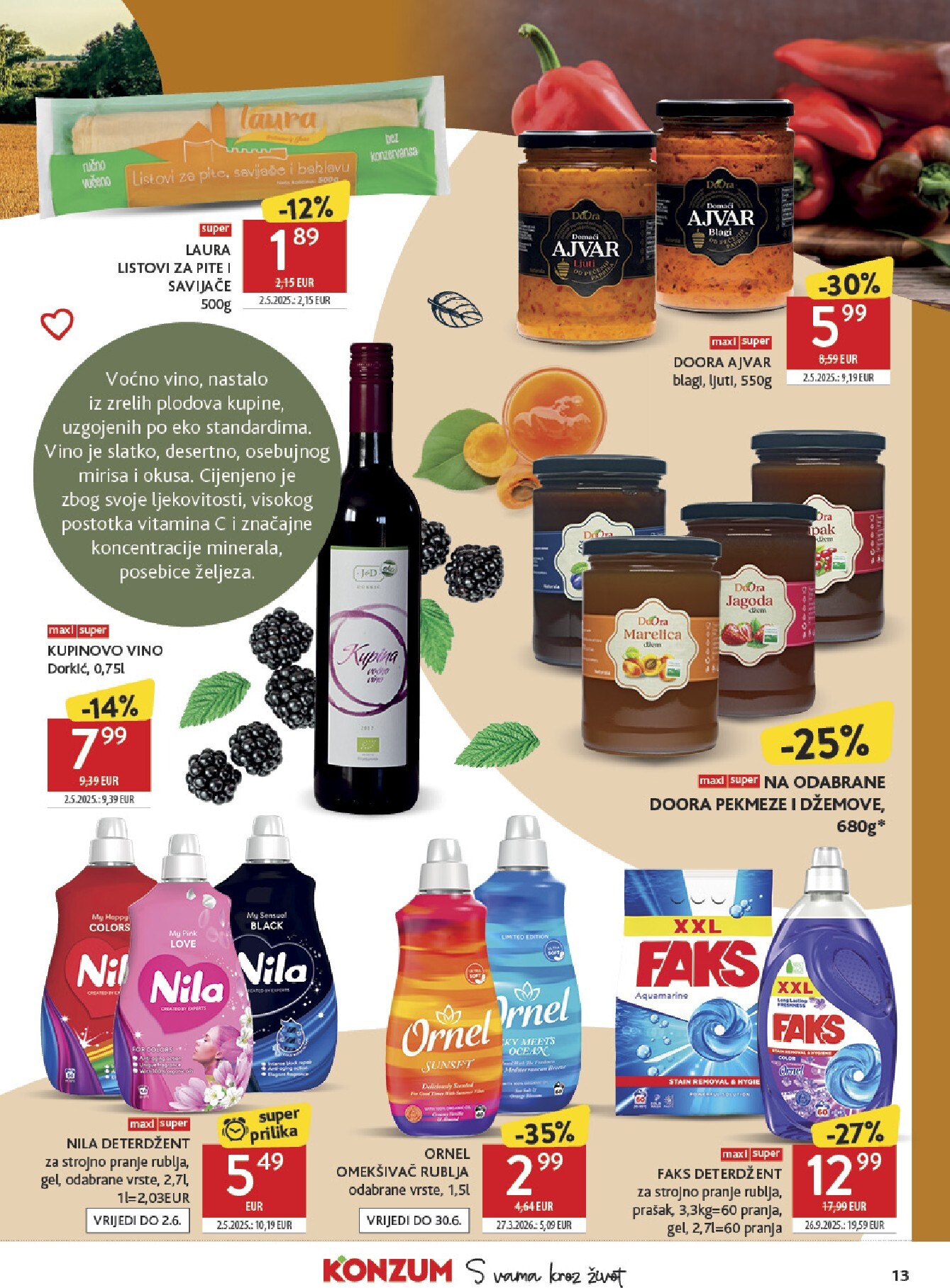 konzum - Aktualni katalog Konzum - Katalog Najbolje iz Hrvatske od ponedjeljka, 18.05.2026 do nedjelje, 14.06.2026 - page: 13