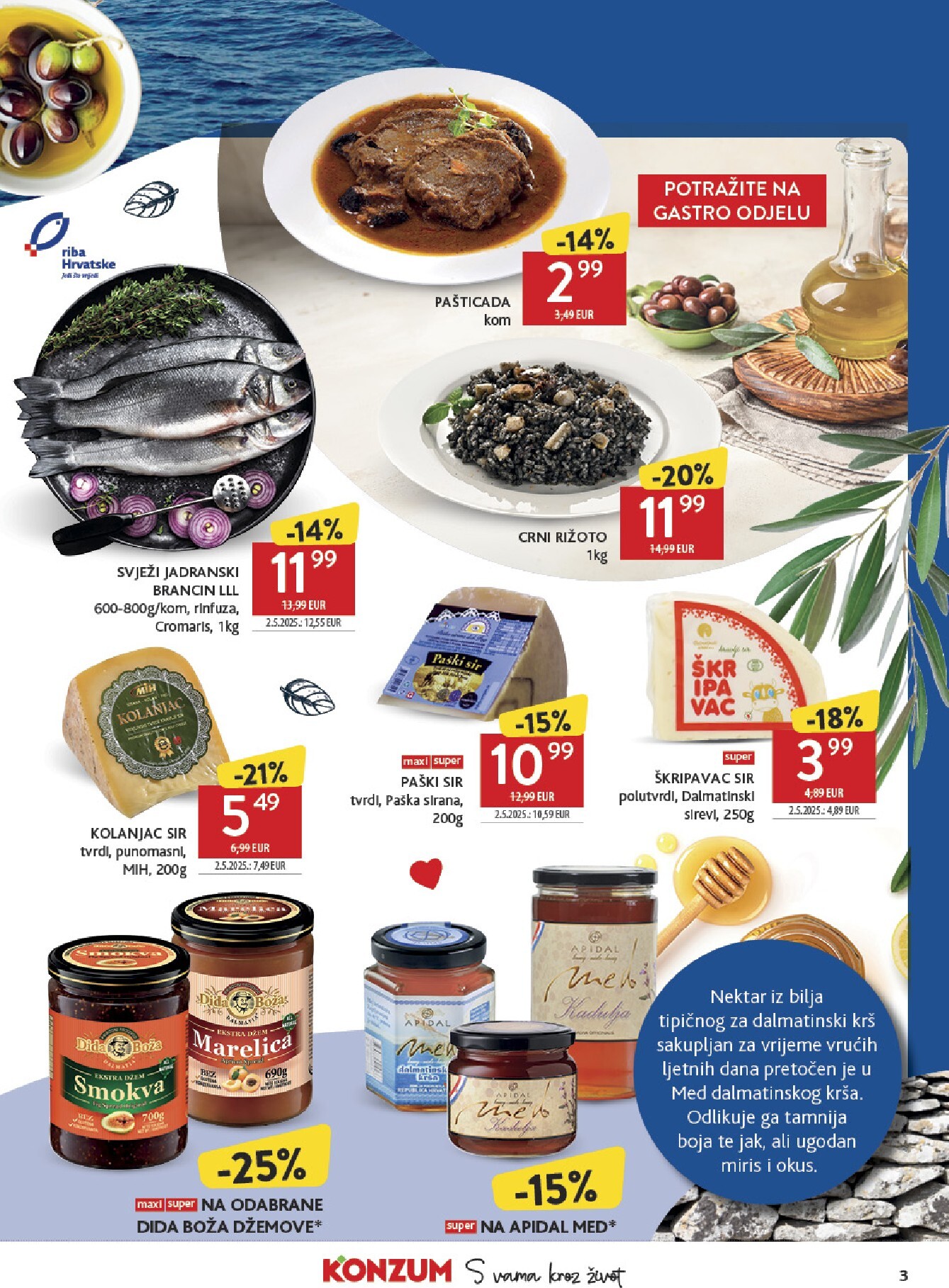 konzum - Aktualni katalog Konzum - Katalog Najbolje iz Hrvatske od ponedjeljka, 18.05.2026 do nedjelje, 14.06.2026 - page: 3