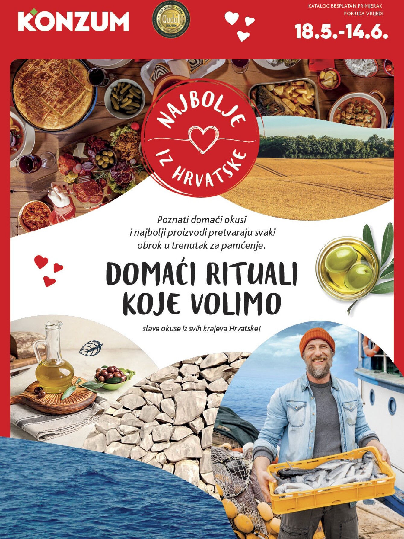 konzum - Aktualni katalog Konzum - Katalog Najbolje iz Hrvatske od ponedjeljka, 18.05.2026 do nedjelje, 14.06.2026