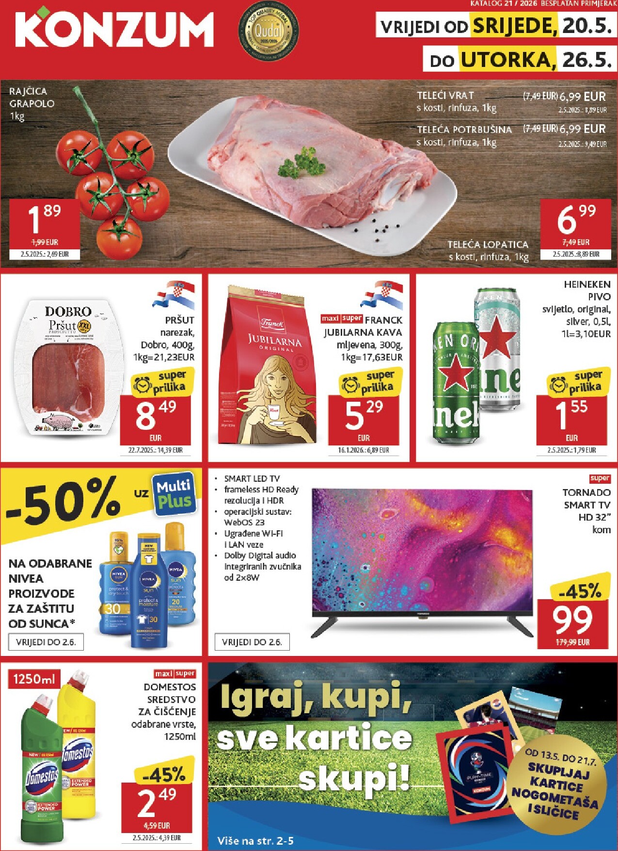konzum - Novi Konzum katalog od srijede, 20.05.2026 do utorka, 26.05.2026 - page: 1