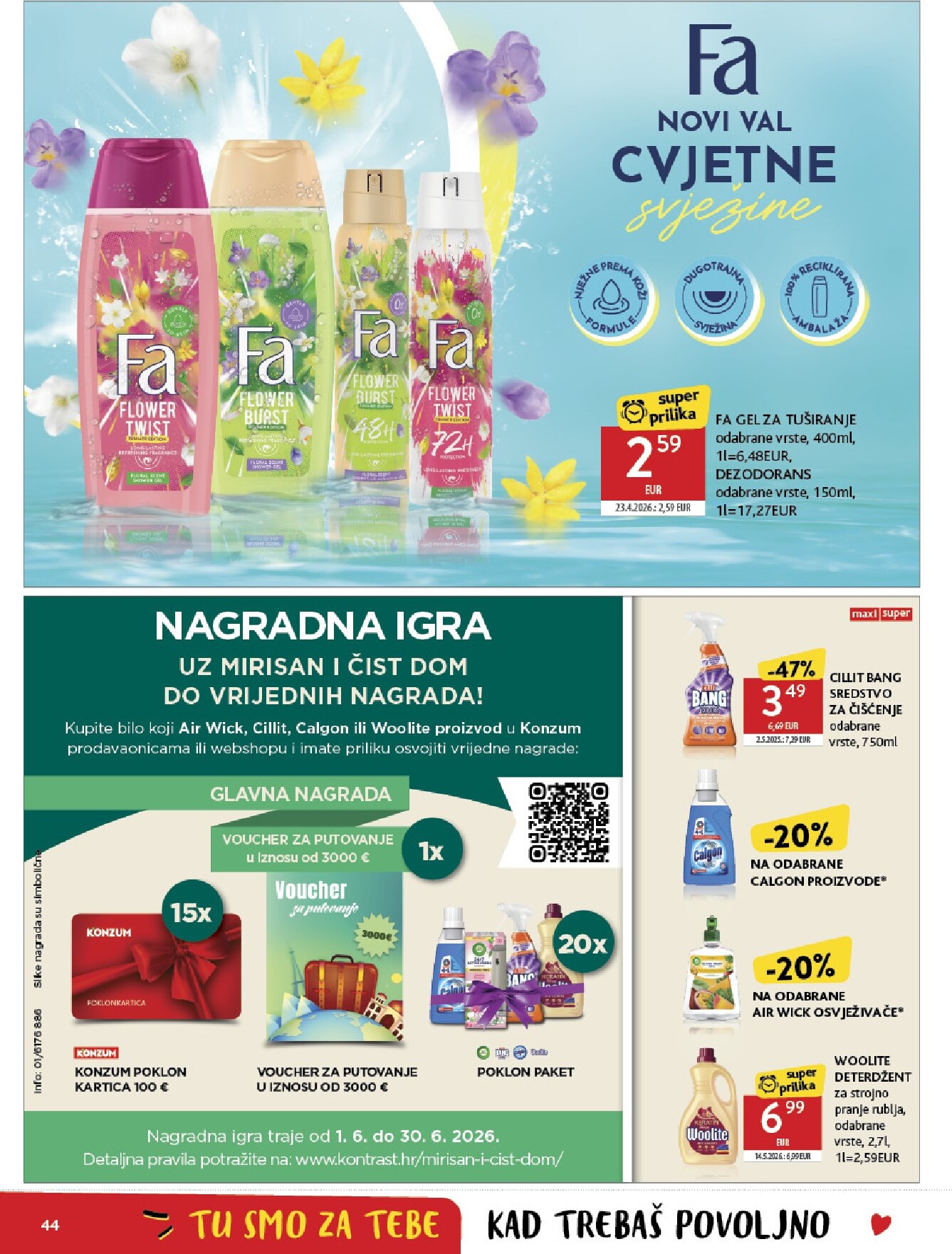 konzum - Novi Konzum - Katalog 27. 5. - 2. 6. katalog od srijede, 27.05.2026 do utorka, 02.06.2026 - page: 44
