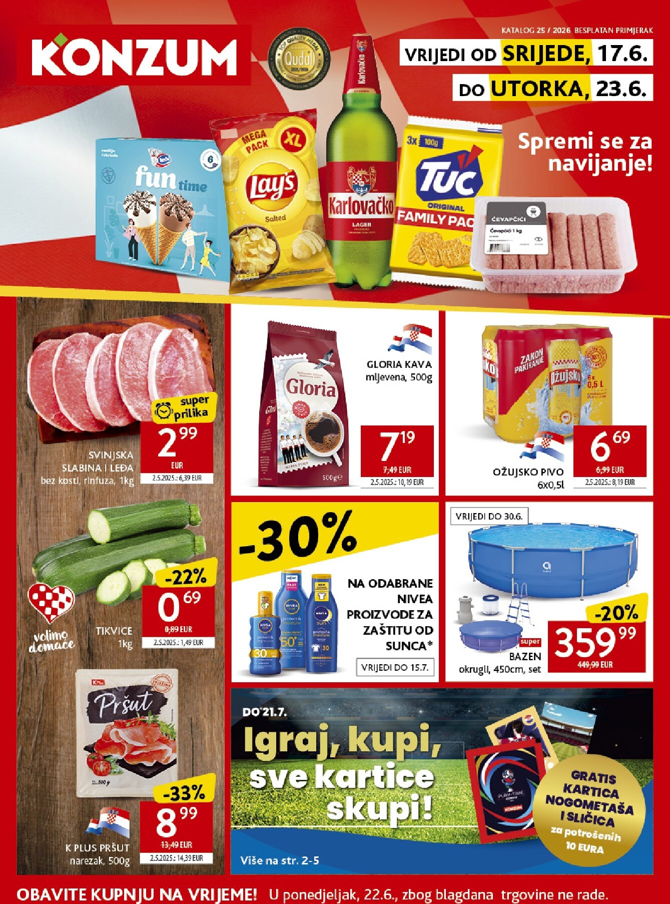 konzum - Novi Konzum katalog od srijede, 17.06.2026 do utorka, 23.06.2026 - page: 1