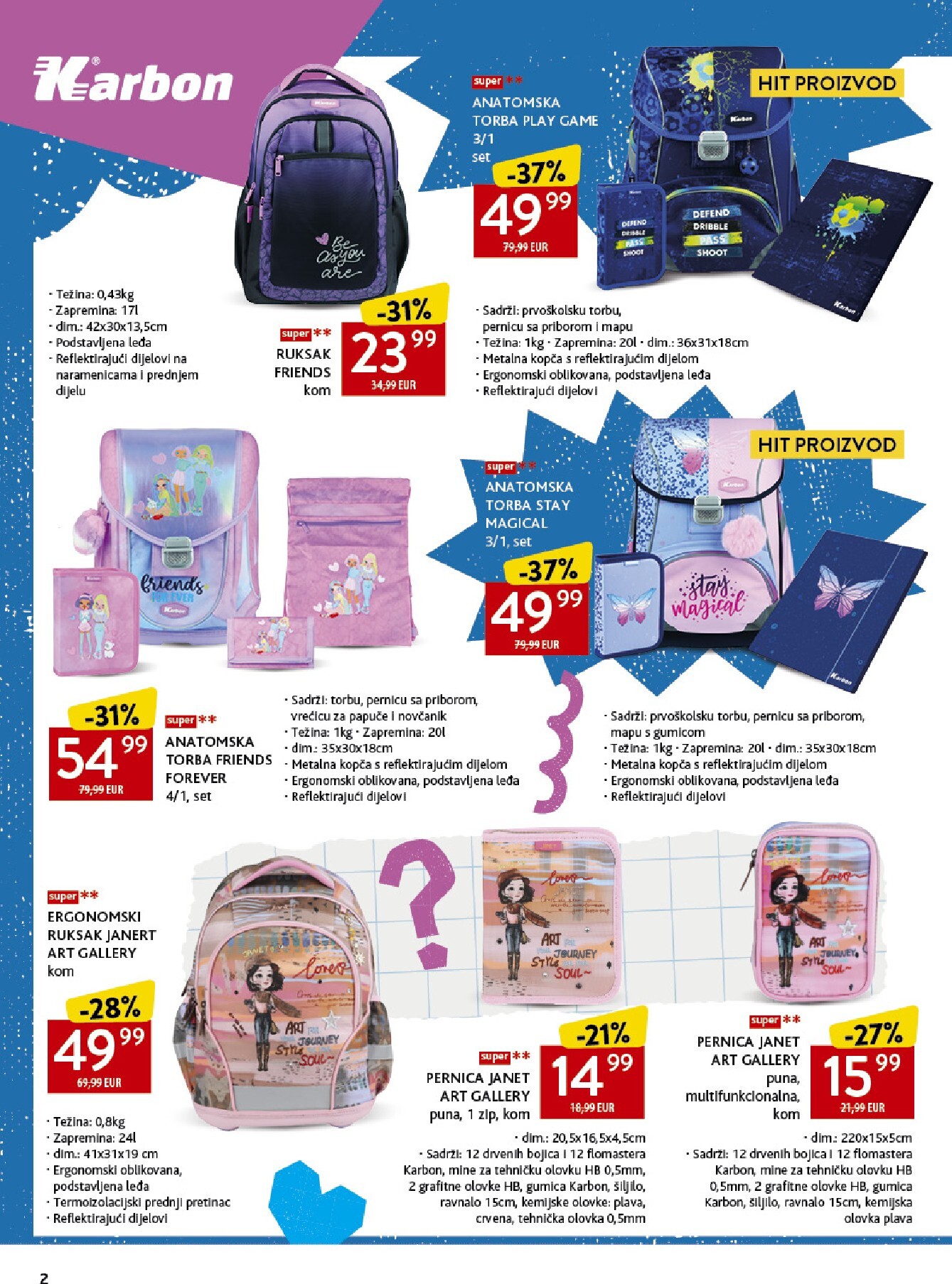 konzum - Aktualni katalog Konzum - Katalog škola od ponedjeljka, 17.08.2026 do nedjelje, 20.09.2026 - page: 2