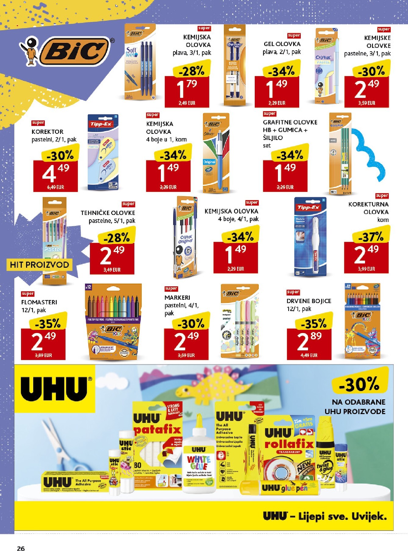 konzum - Aktualni katalog Konzum - Katalog škola od ponedjeljka, 17.08.2026 do nedjelje, 20.09.2026 - page: 26