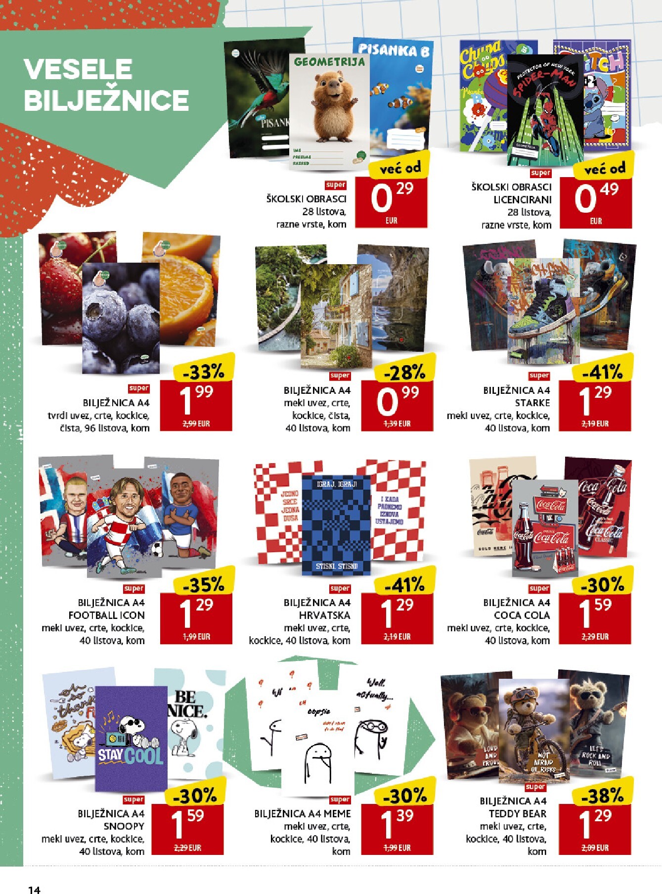 konzum - Aktualni katalog Konzum - Katalog škola od ponedjeljka, 17.08.2026 do nedjelje, 20.09.2026 - page: 14