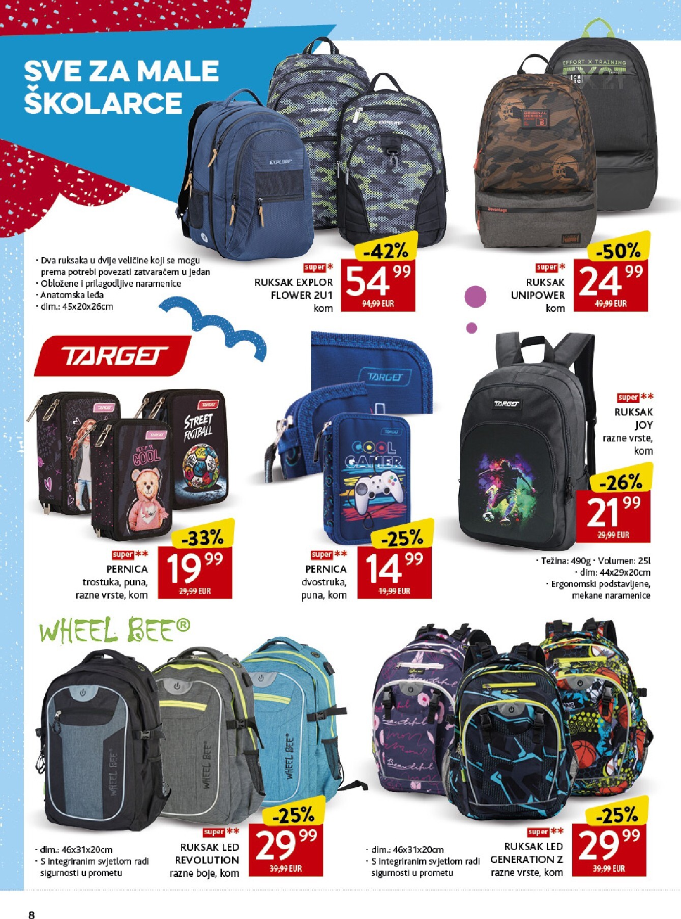konzum - Aktualni katalog Konzum - Katalog škola od ponedjeljka, 17.08.2026 do nedjelje, 20.09.2026 - page: 8