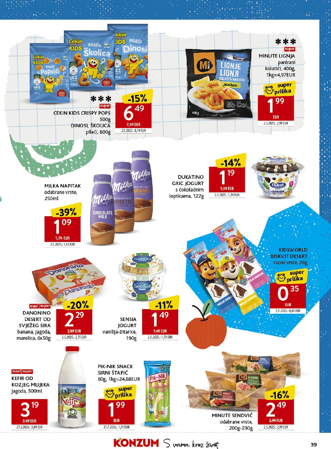 konzum - Aktualni katalog Konzum - Katalog škola od ponedjeljka, 17.08.2026 do nedjelje, 20.09.2026 - page: 39