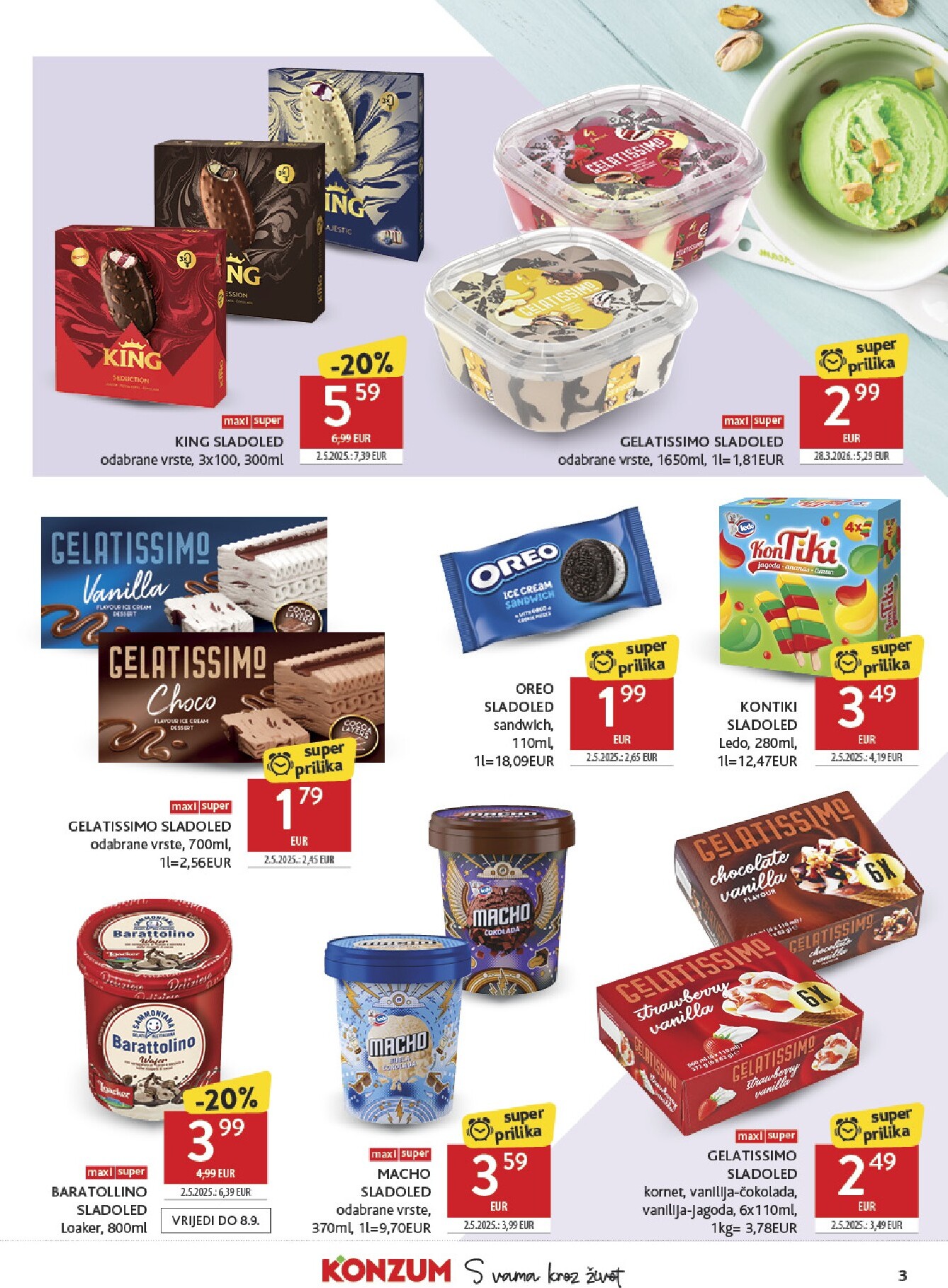 konzum - Novi Konzum katalog od srijede, 26.08.2026 do utorka, 01.09.2026 - page: 3