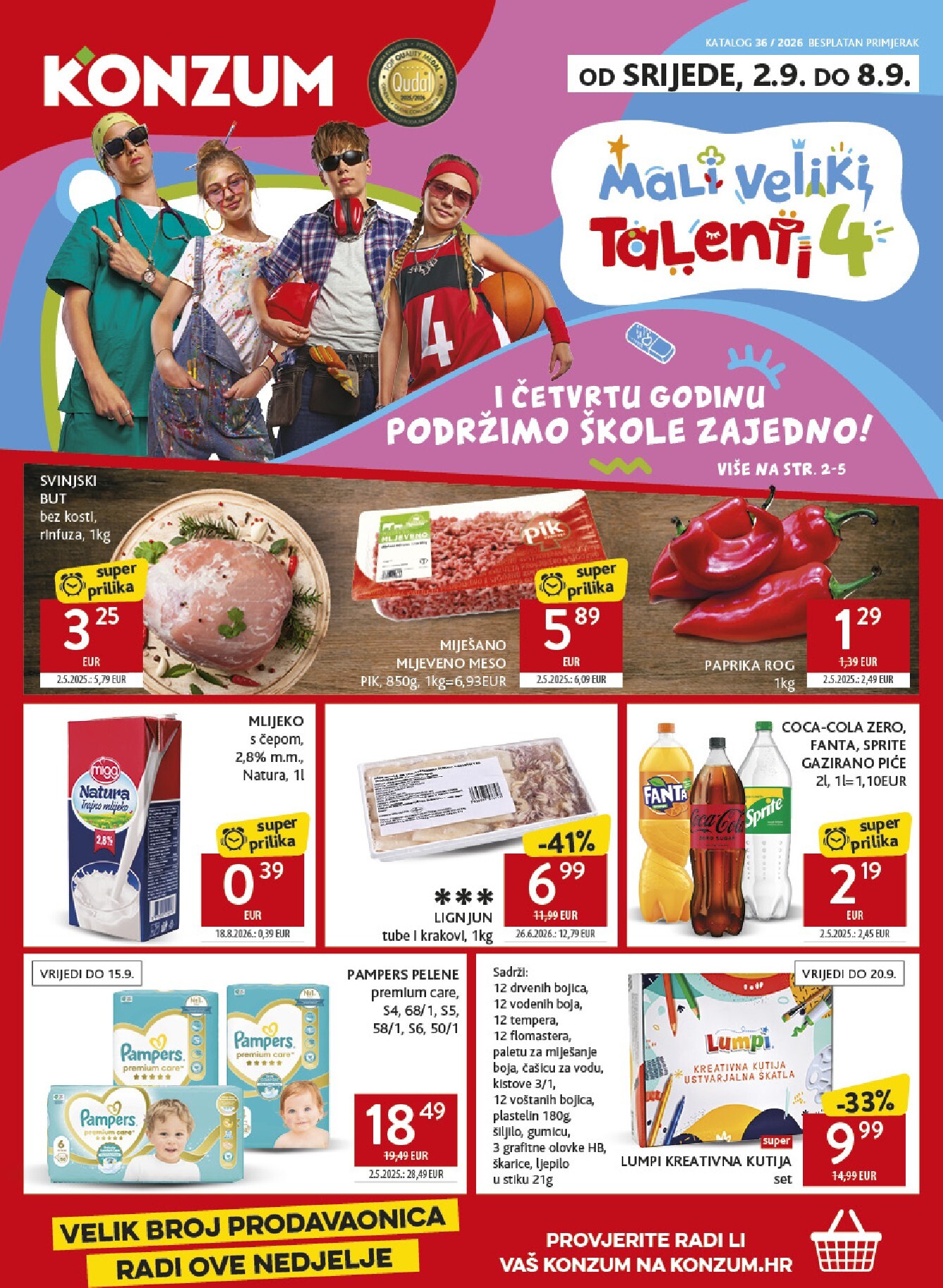 konzum - Novi Konzum katalog od srijede, 02.09.2026 do utorka, 08.09.2026 - page: 1