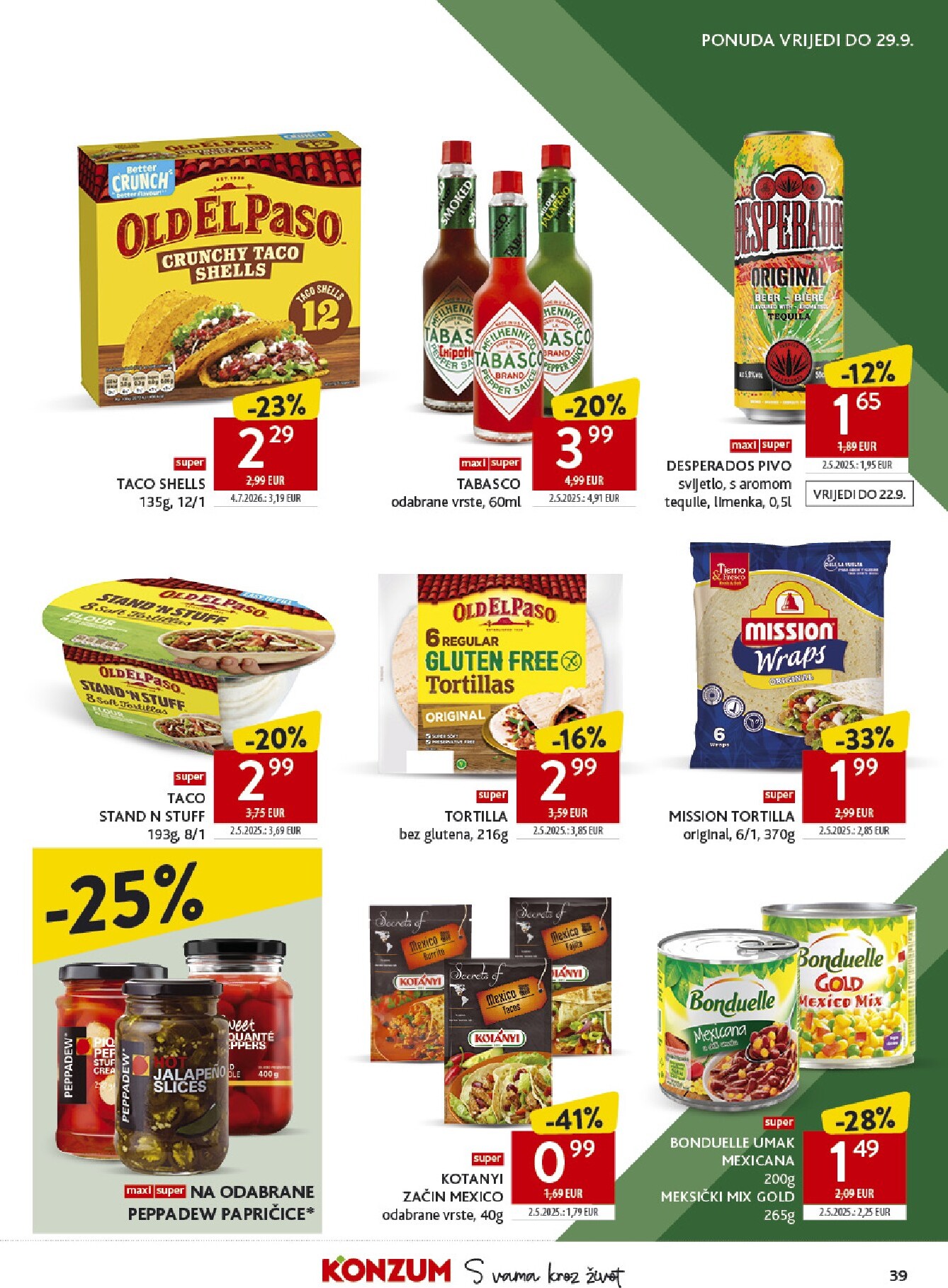konzum - Novi Konzum katalog od srijede, 16.09.2026 do utorka, 22.09.2026 - page: 39