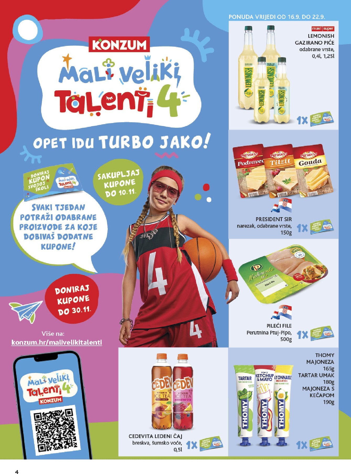 konzum - Novi Konzum katalog od srijede, 16.09.2026 do utorka, 22.09.2026 - page: 4