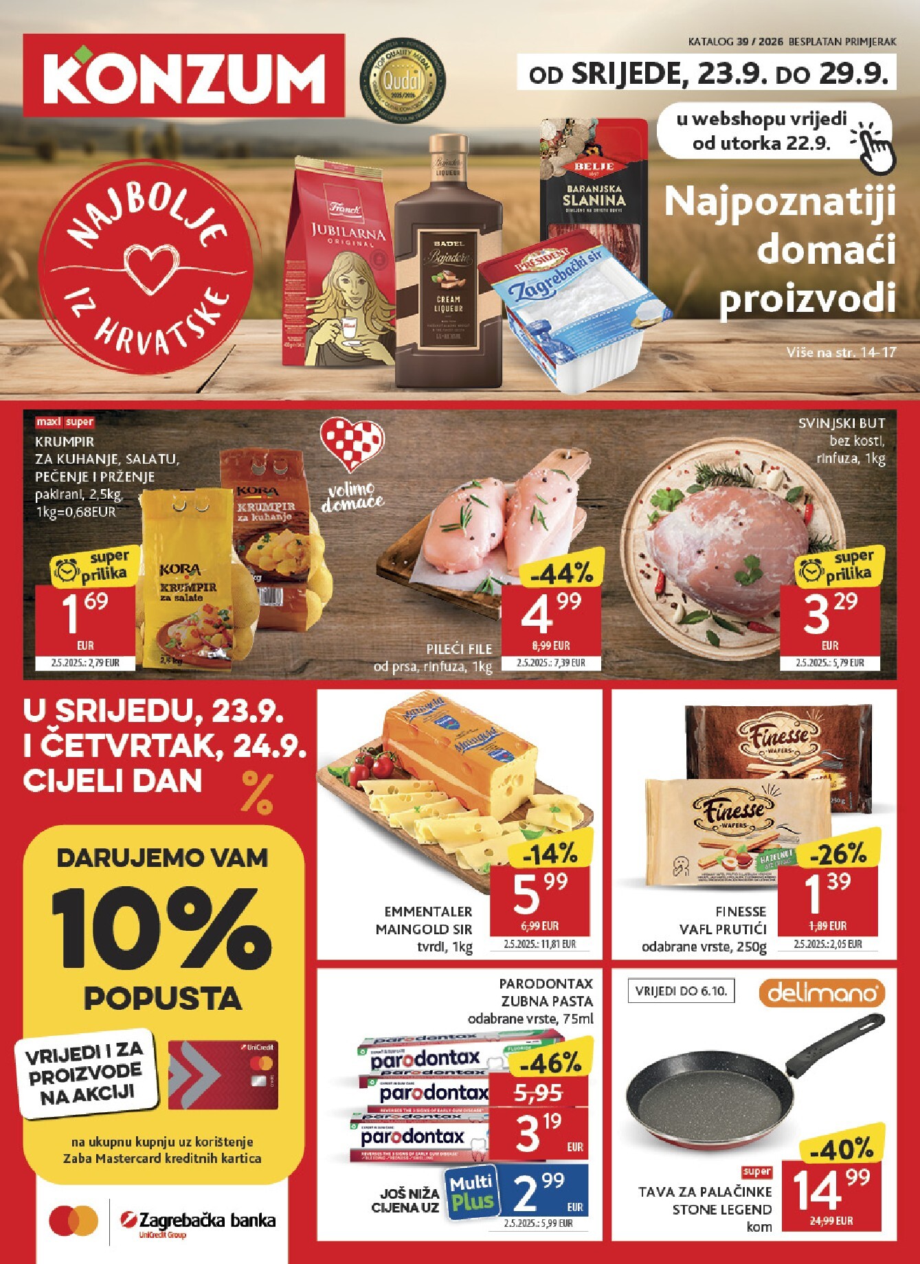 konzum - Aktualni katalog Konzum od srijede, 23.09.2026 do utorka, 29.09.2026 - page: 1