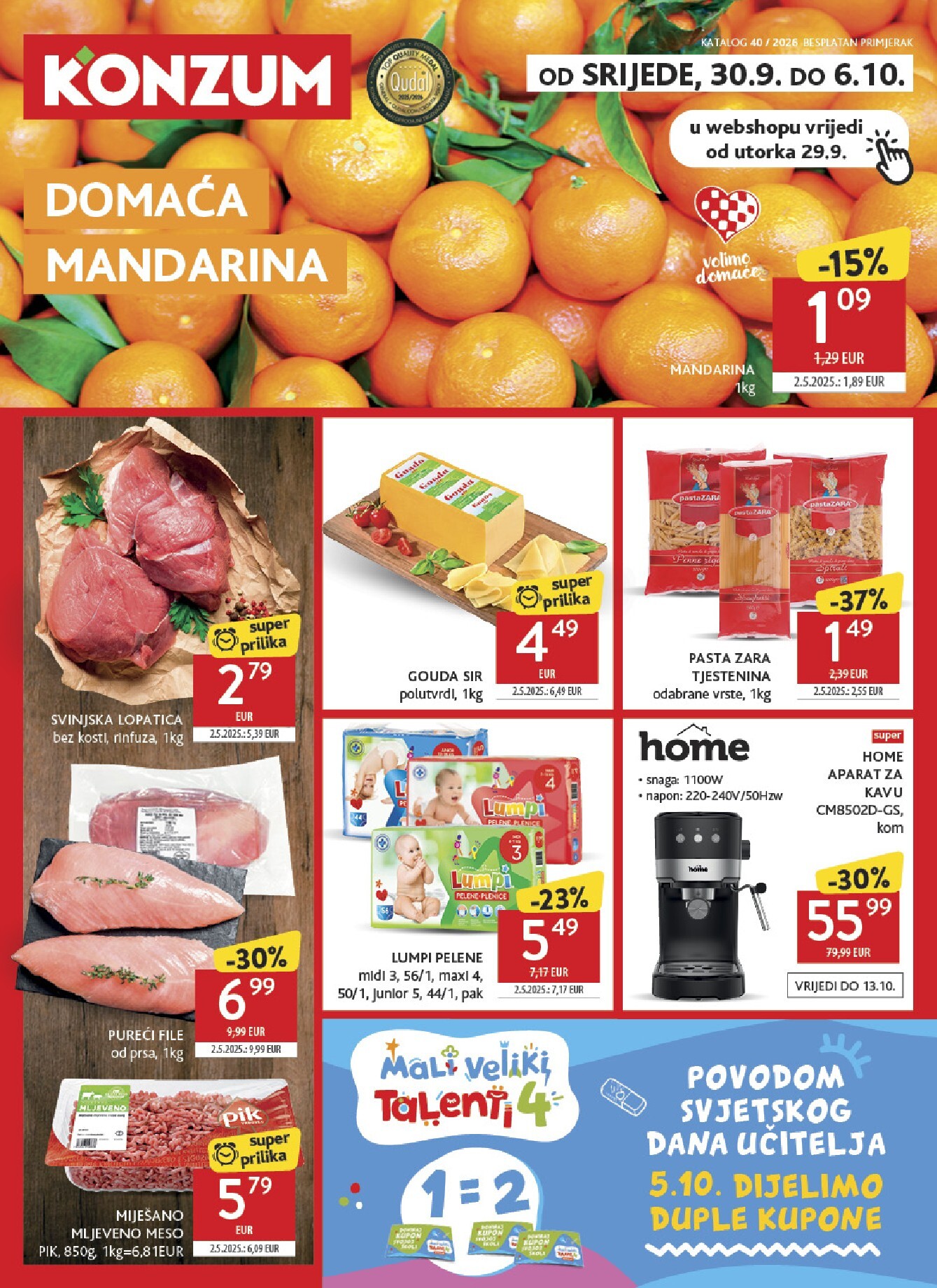 konzum - Novi Konzum katalog od srijede, 30.09.2026 do utorka, 06.10.2026