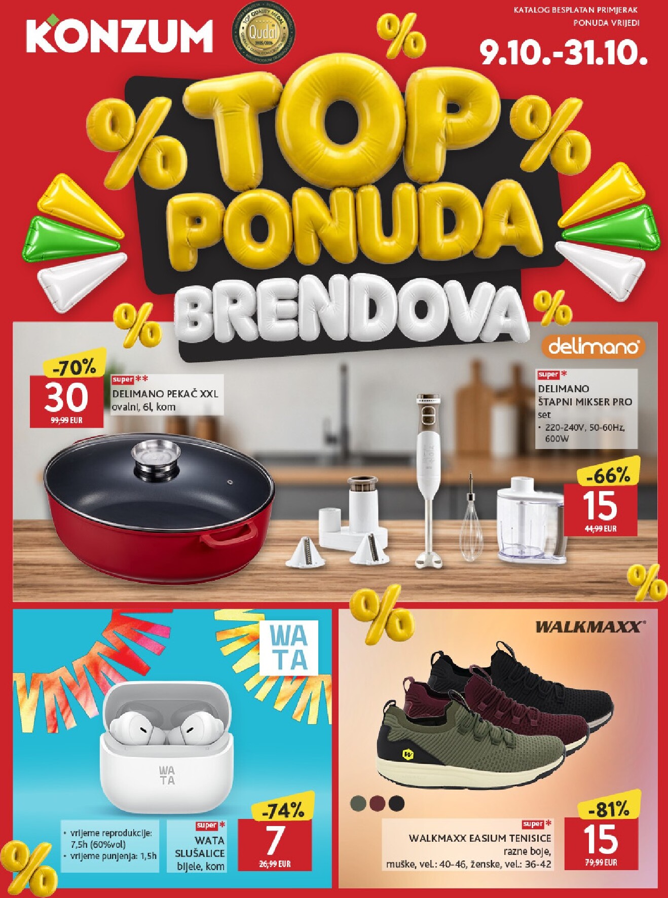konzum - Aktualni katalog Konzum - Top ponuda brendova od petka, 09.10.2026 do subote, 31.10.2026
