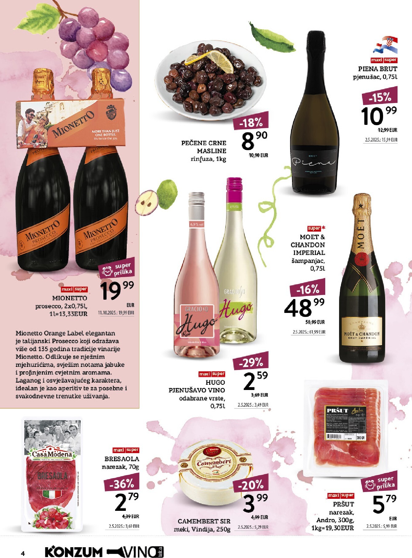 konzum - Aktualni katalog Konzum - Vinoteka od ponedjeljka, 12.10.2026 do nedjelje, 25.10.2026 - page: 4