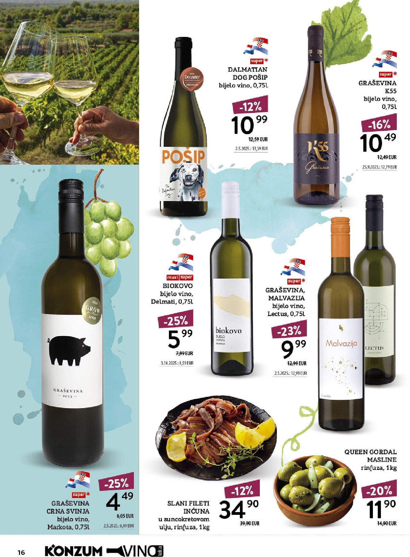 konzum - Aktualni katalog Konzum - Vinoteka od ponedjeljka, 12.10.2026 do nedjelje, 25.10.2026 - page: 16