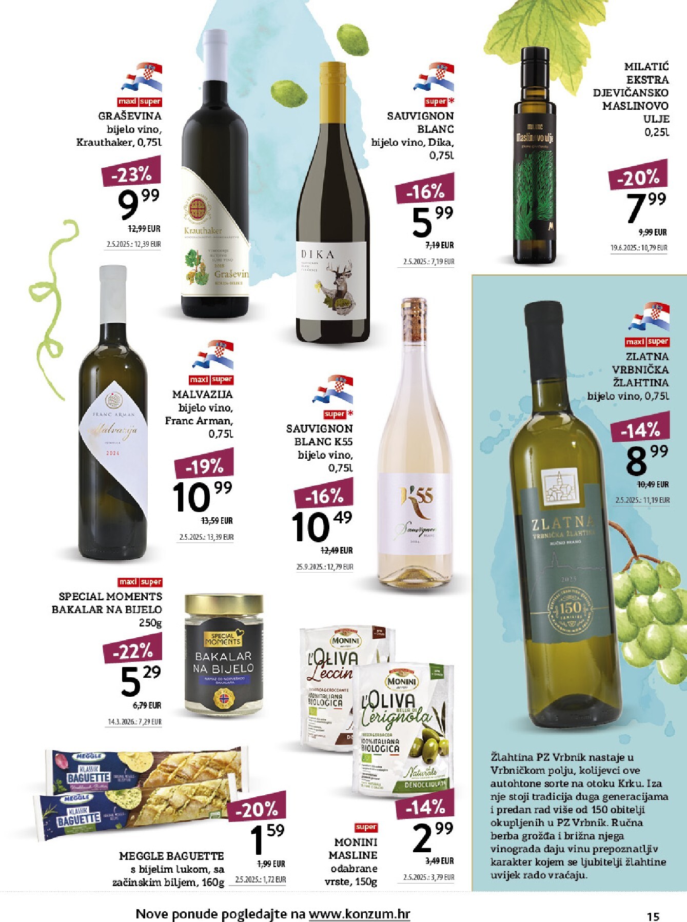 konzum - Aktualni katalog Konzum - Vinoteka od ponedjeljka, 12.10.2026 do nedjelje, 25.10.2026 - page: 15