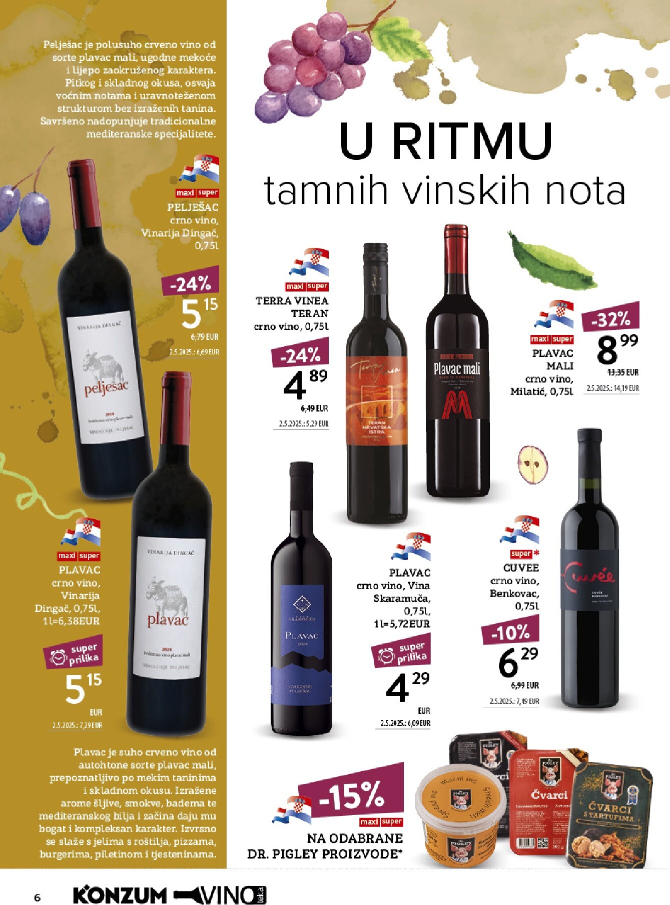 konzum - Aktualni katalog Konzum - Vinoteka od ponedjeljka, 12.10.2026 do nedjelje, 25.10.2026 - page: 6