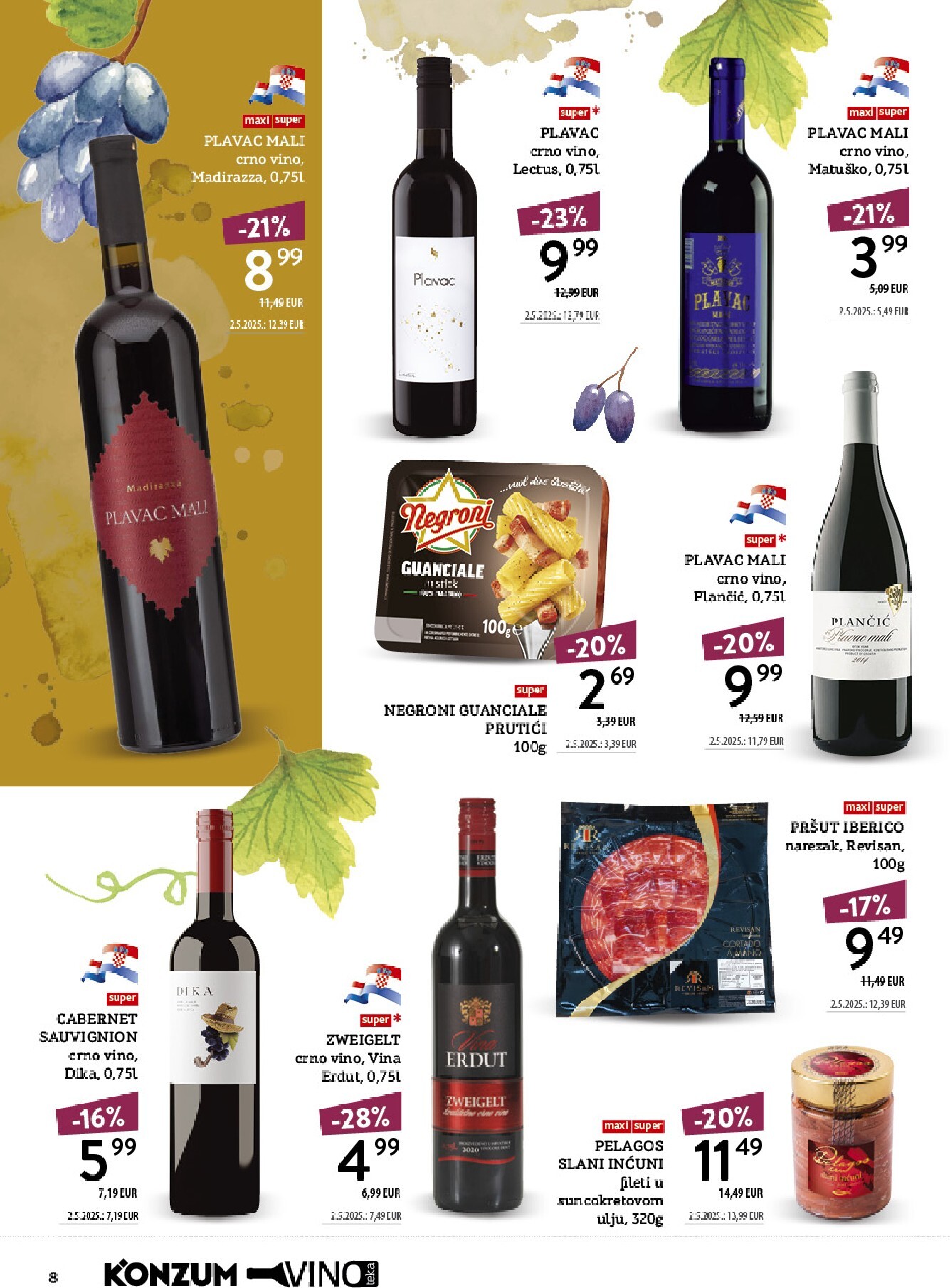 konzum - Aktualni katalog Konzum - Vinoteka od ponedjeljka, 12.10.2026 do nedjelje, 25.10.2026 - page: 8