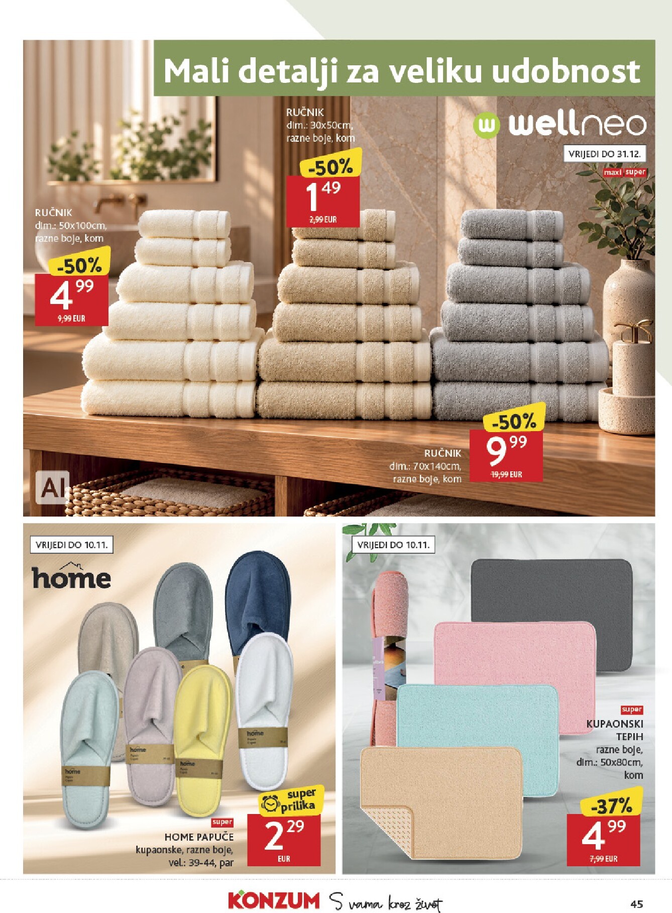 konzum - Novi Konzum katalog od srijede, 28.10.2026 do utorka, 03.11.2026 - page: 45