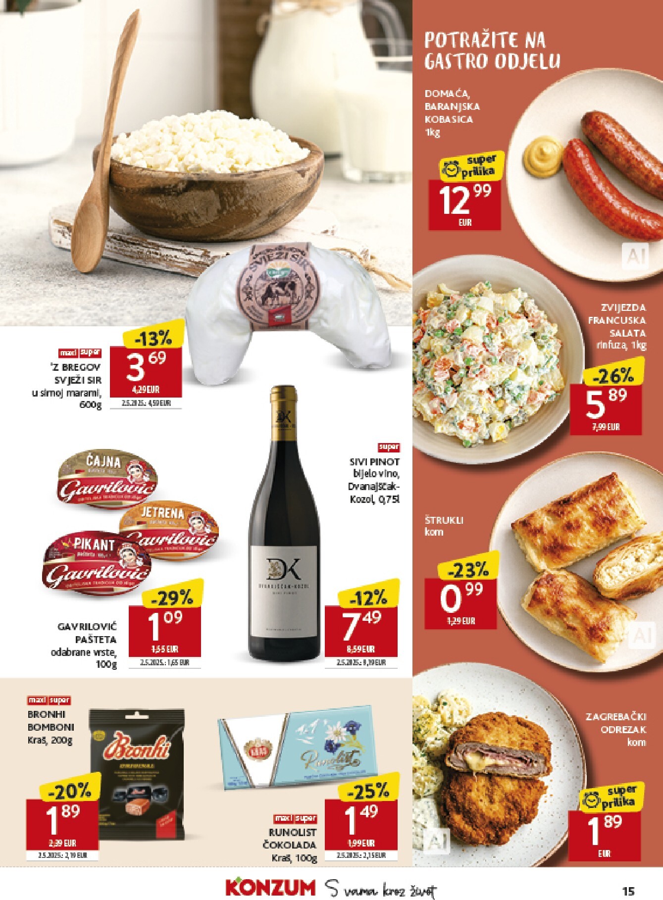 konzum - Aktualni katalog Konzum - Katalog Najbolje iz Hrvatske od ponedjeljka, 26.10.2026 do nedjelje, 22.11.2026 - page: 15