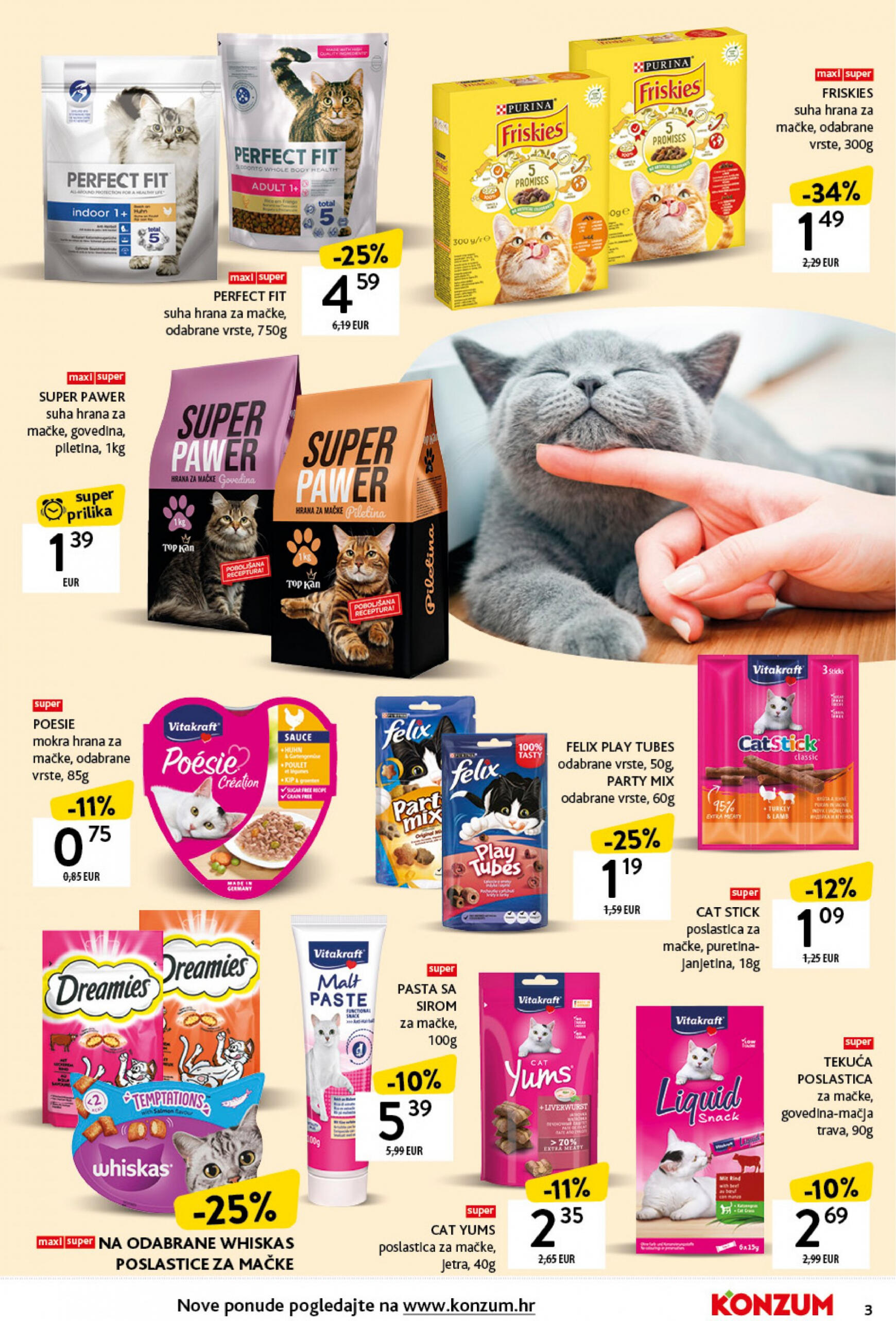 konzum - Novi katalog Konzum - Katalog kućni ljubimci 08.07. - 28.07. - page: 3