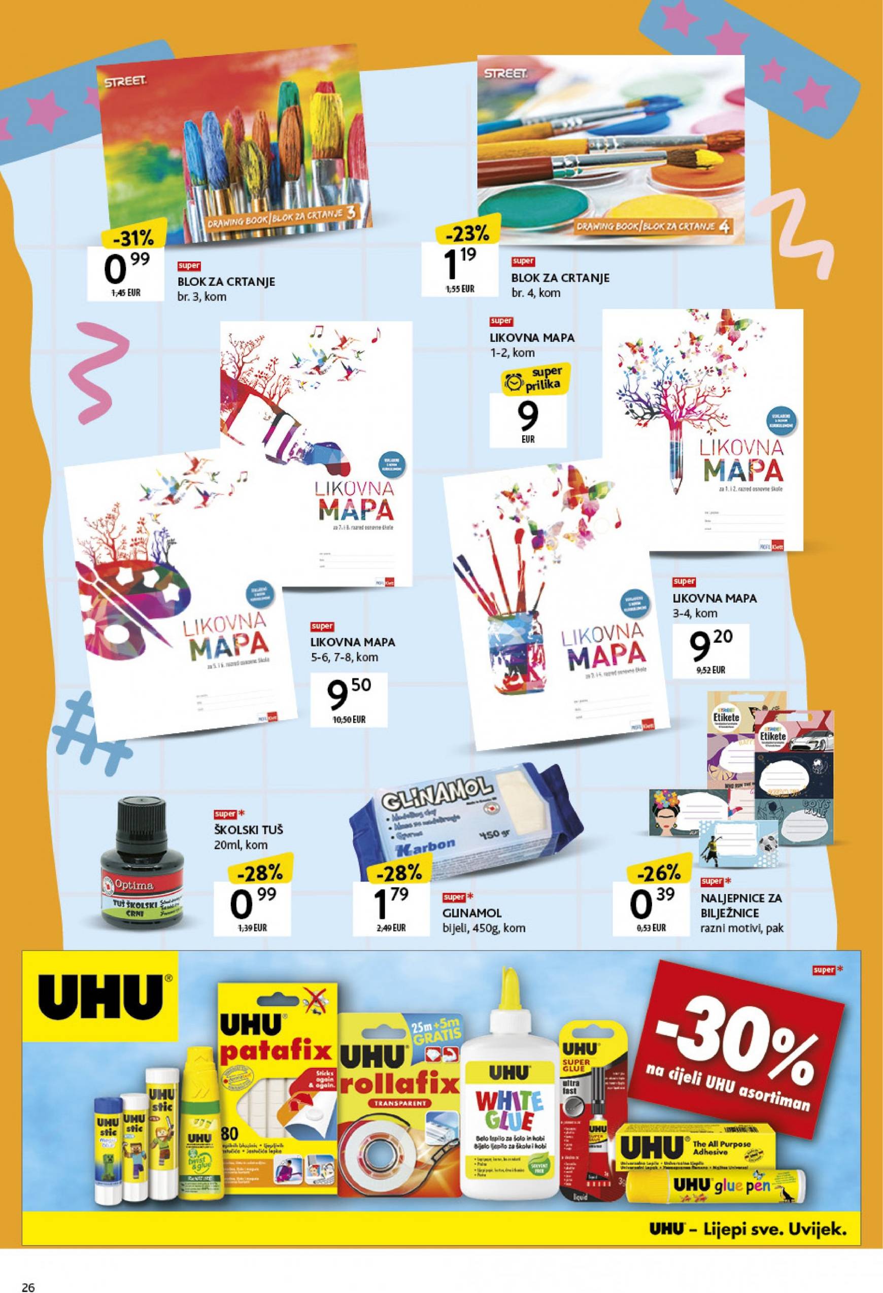 konzum - Novi katalog Konzum - Katalog škola 19.08. - 22.09. - page: 26