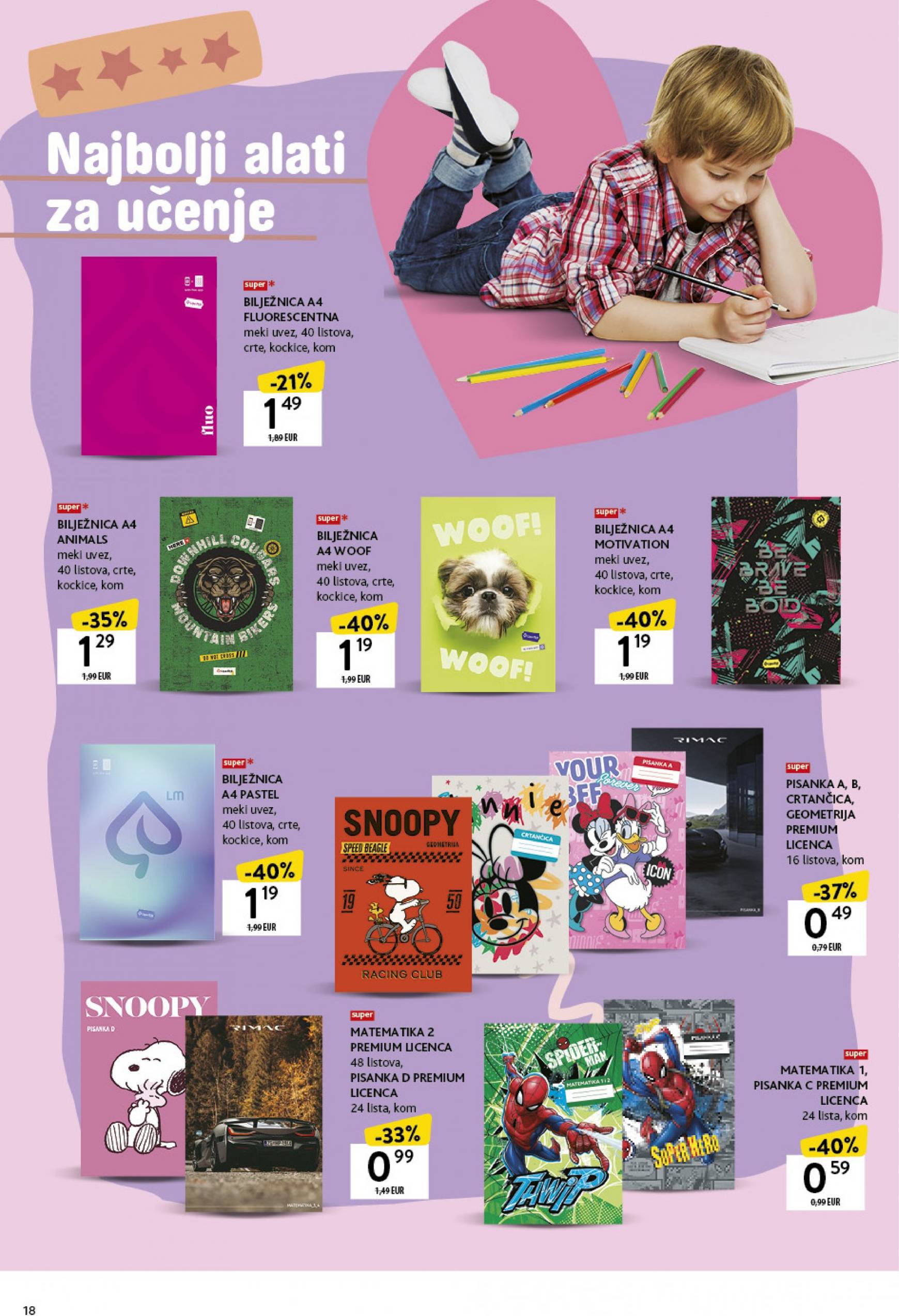 konzum - Novi katalog Konzum - Katalog škola 19.08. - 22.09. - page: 18