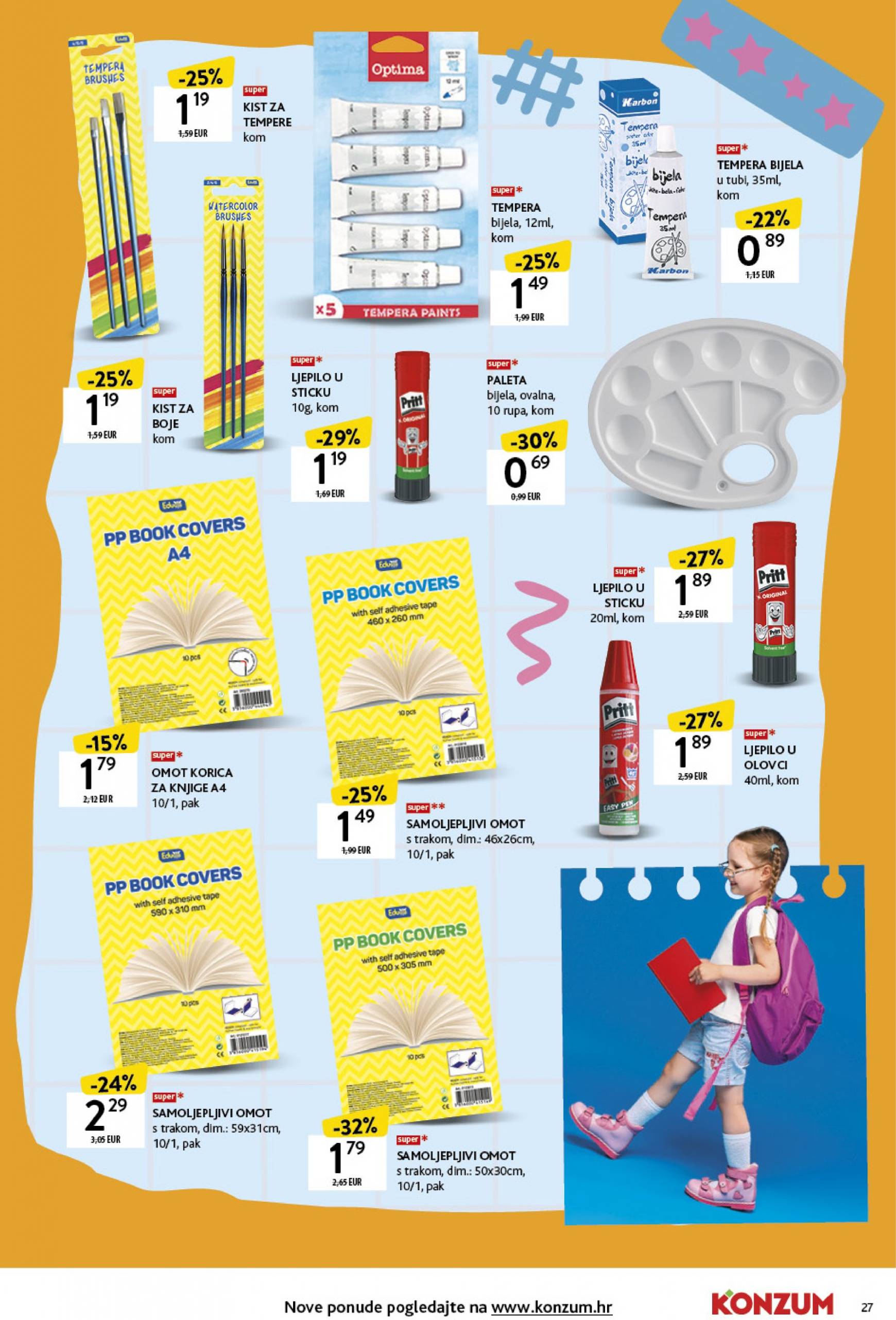 konzum - Novi katalog Konzum - Katalog škola 19.08. - 22.09. - page: 27