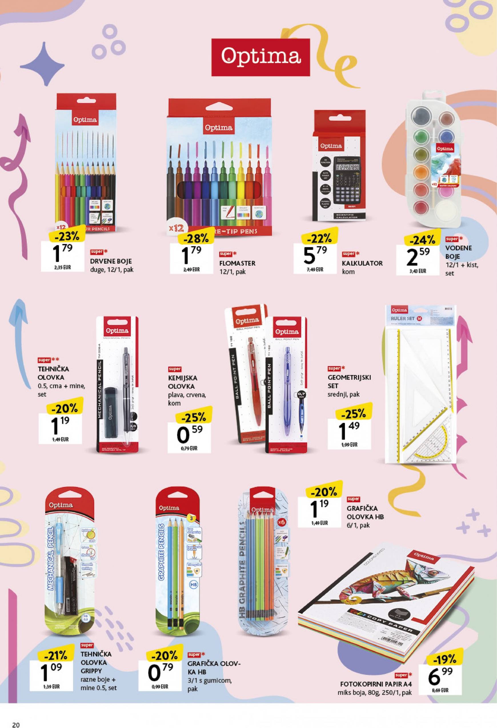 konzum - Novi katalog Konzum - Katalog škola 19.08. - 22.09. - page: 20