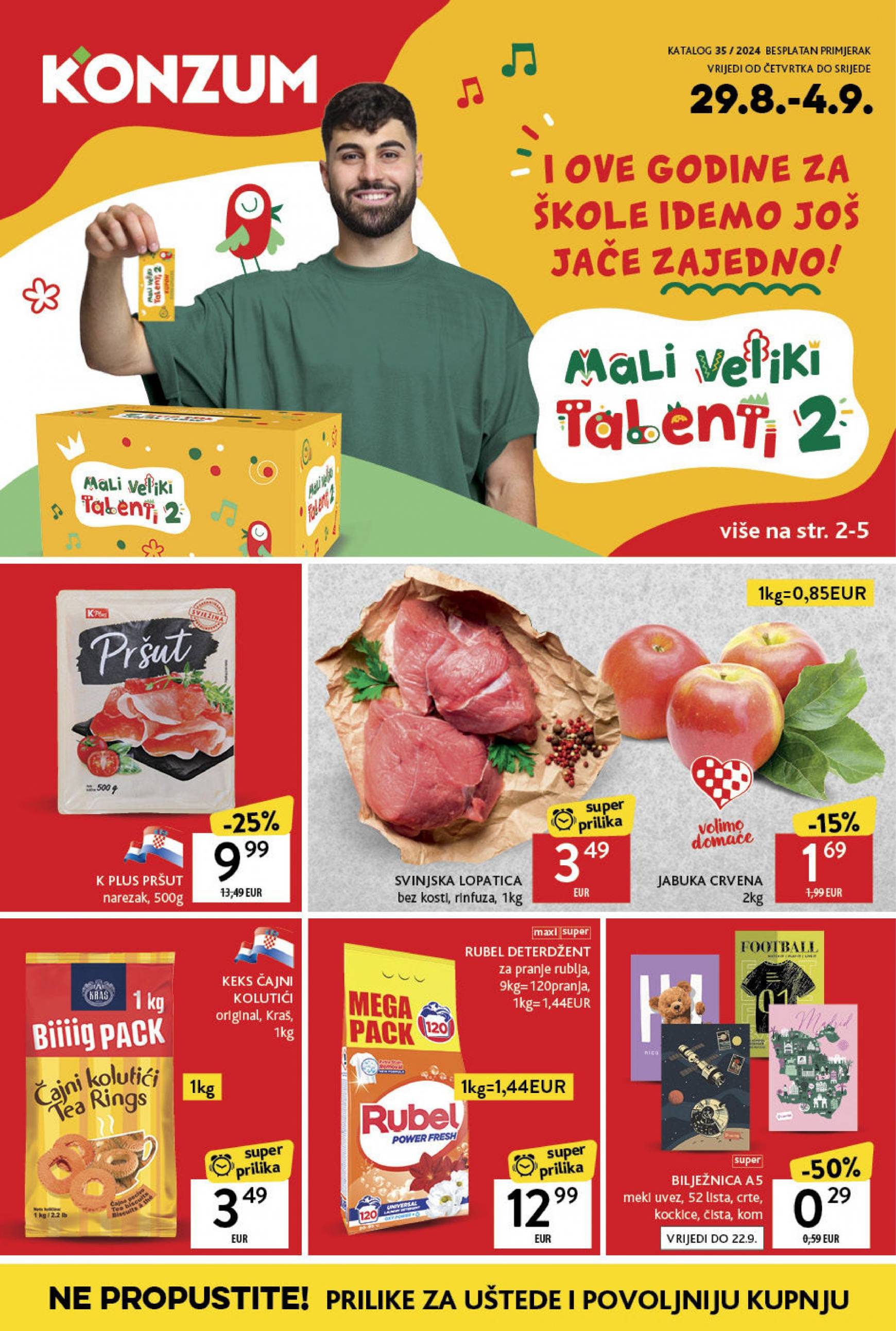 konzum - Novi katalog Konzum 29.08. - 04.09. - page: 1