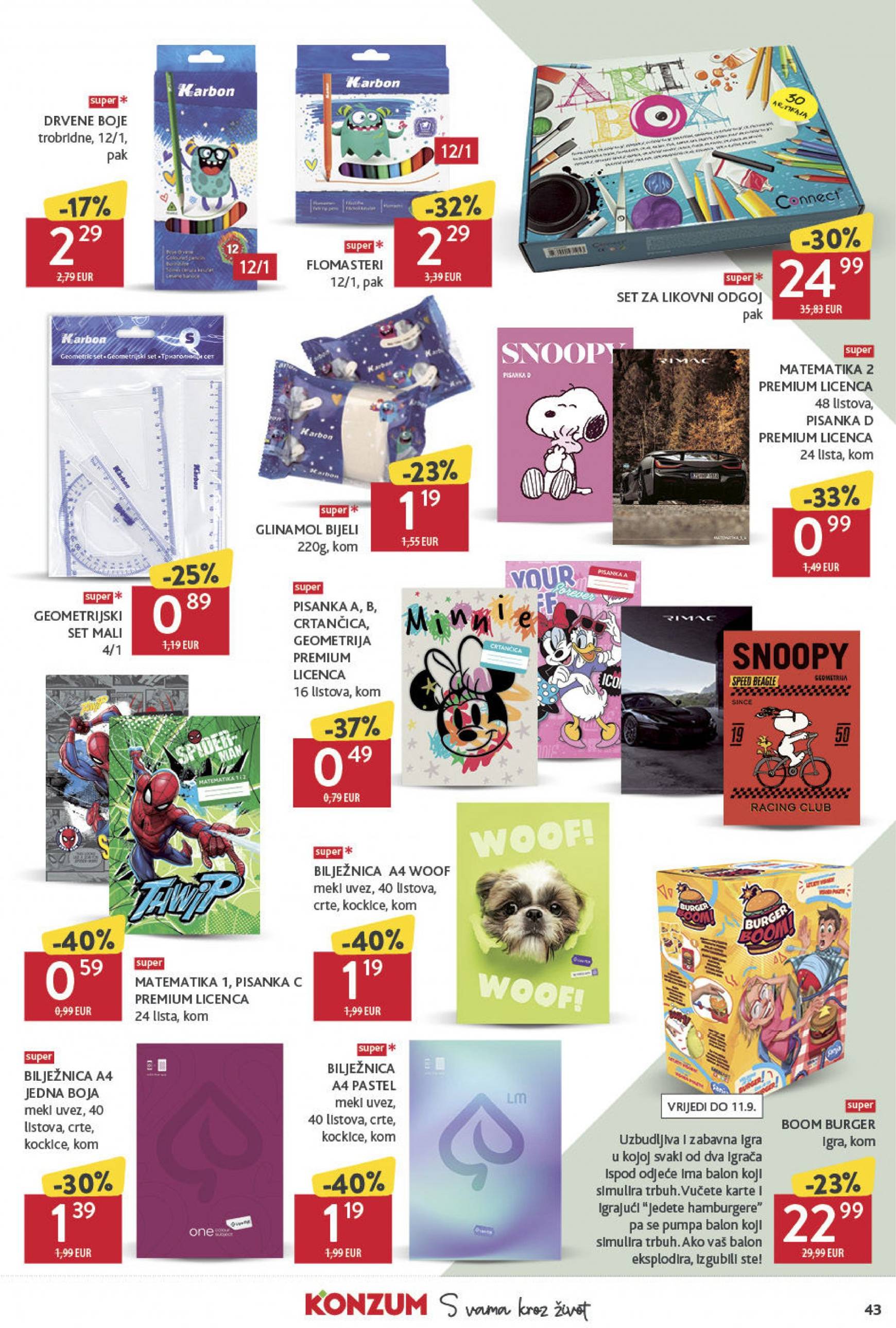 konzum - Novi katalog Konzum 29.08. - 04.09. - page: 43