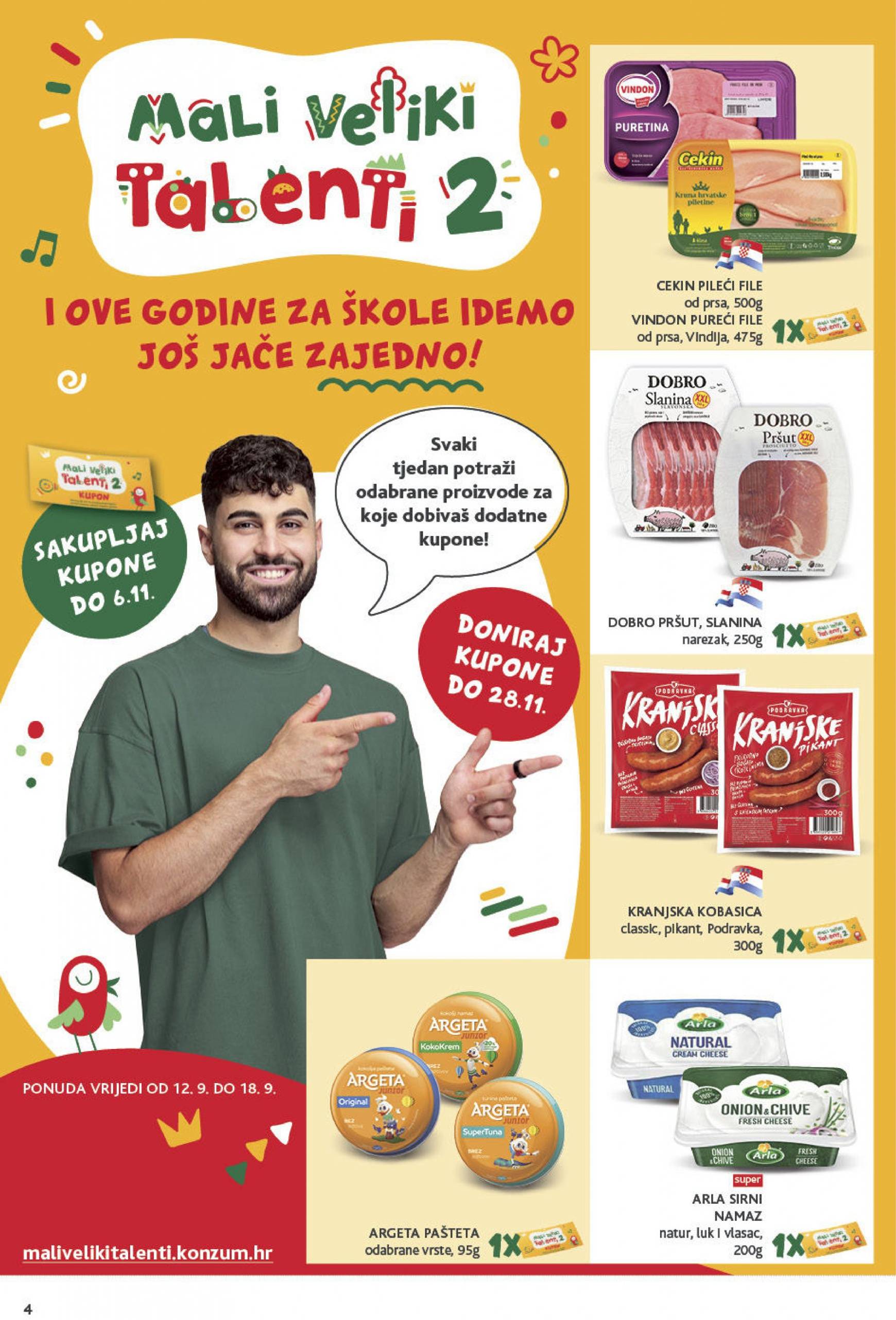 konzum - Novi katalog Konzum 12.09. - 18.09. - page: 4