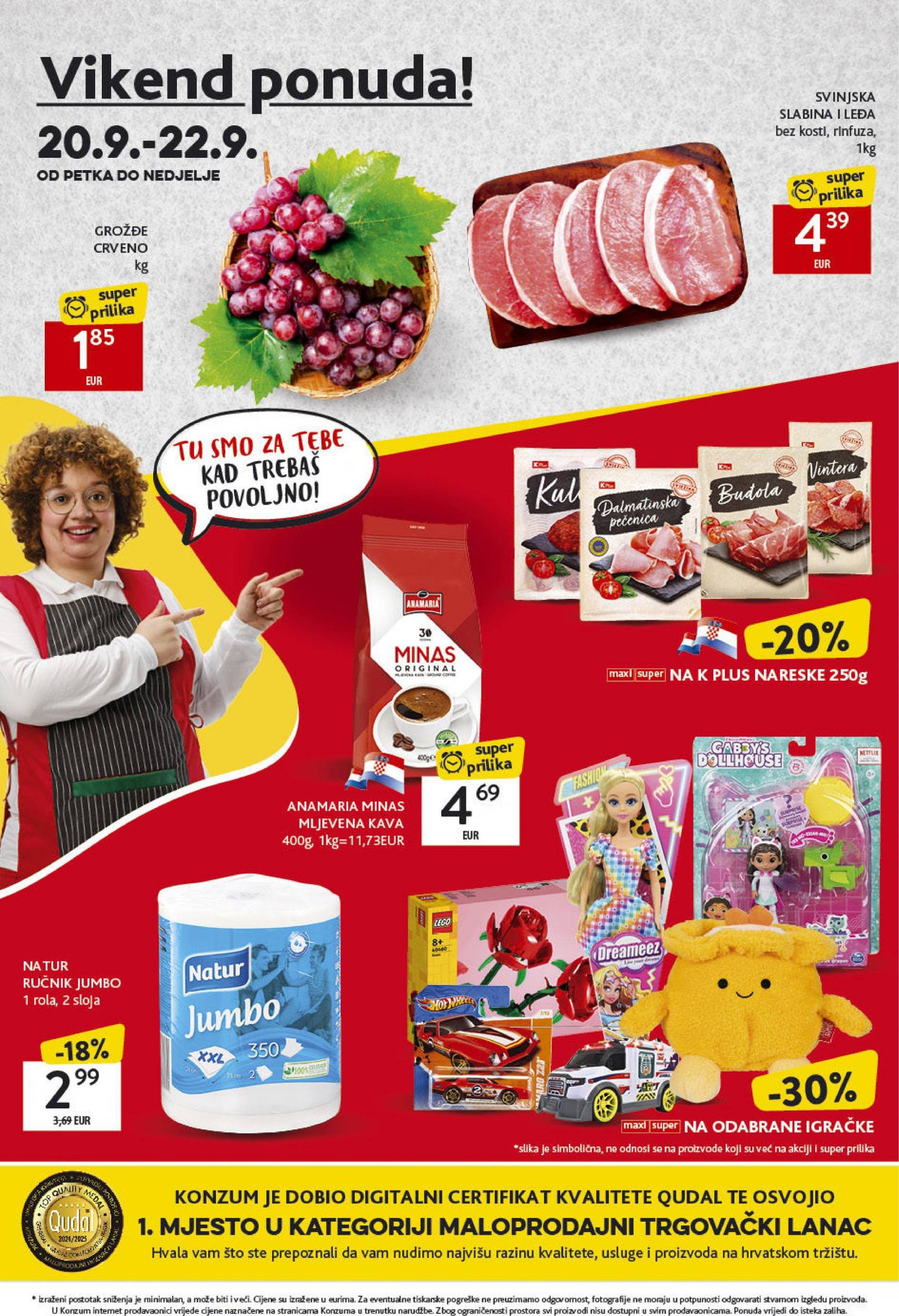 konzum - Novi katalog Konzum 19.09. - 25.09. - page: 44