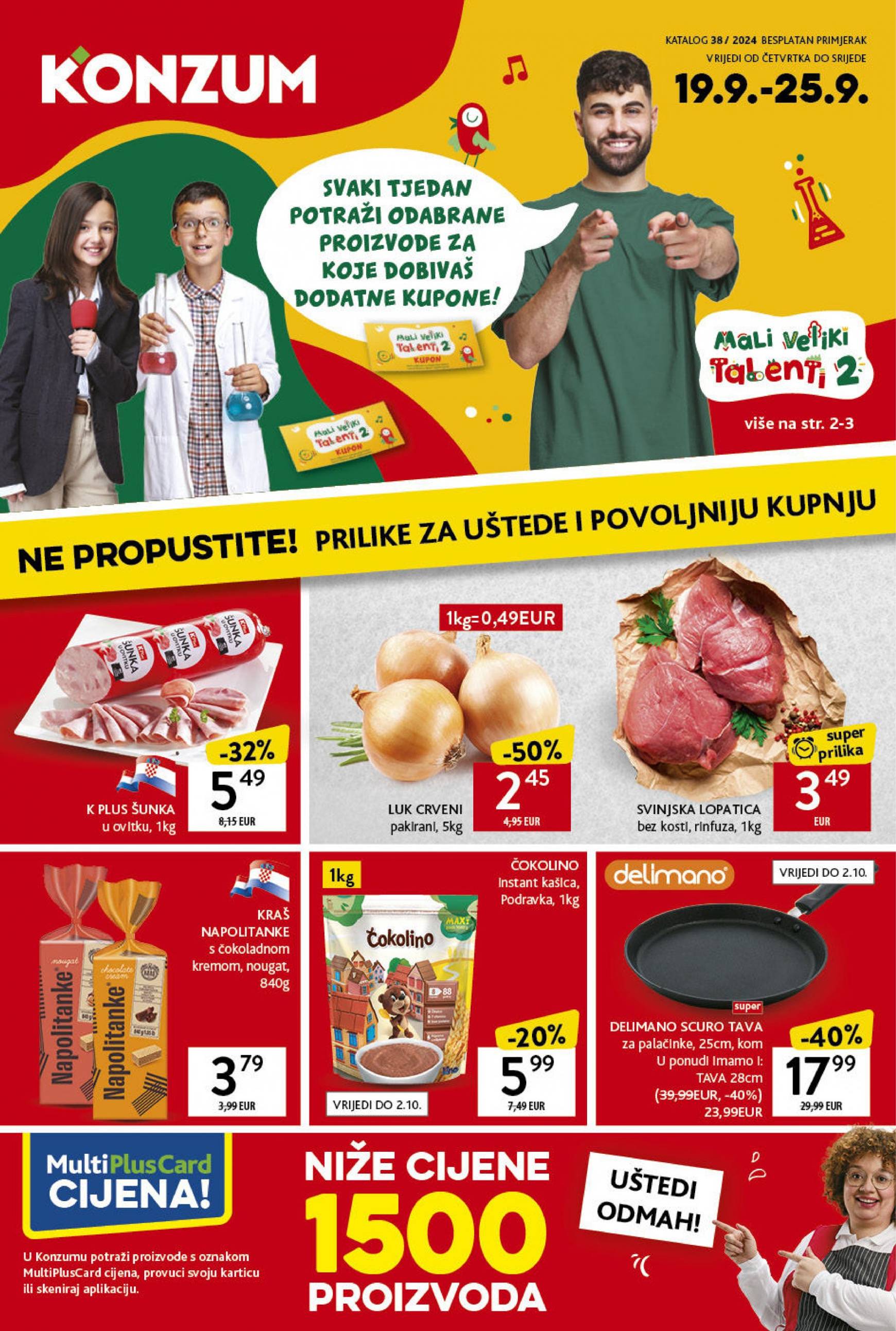 konzum - Novi katalog Konzum 19.09. - 25.09. - page: 1