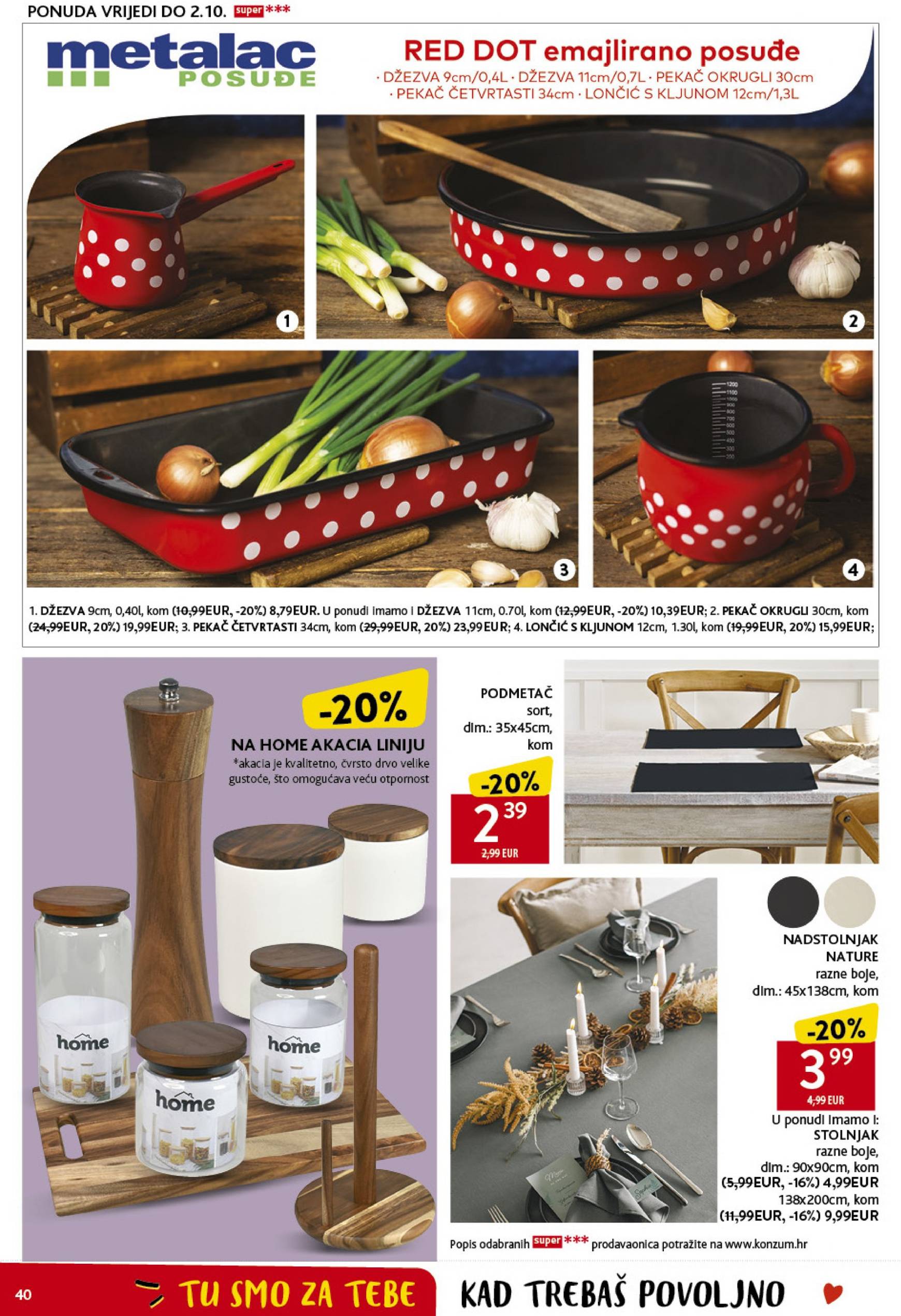 konzum - Novi katalog Konzum 19.09. - 25.09. - page: 40