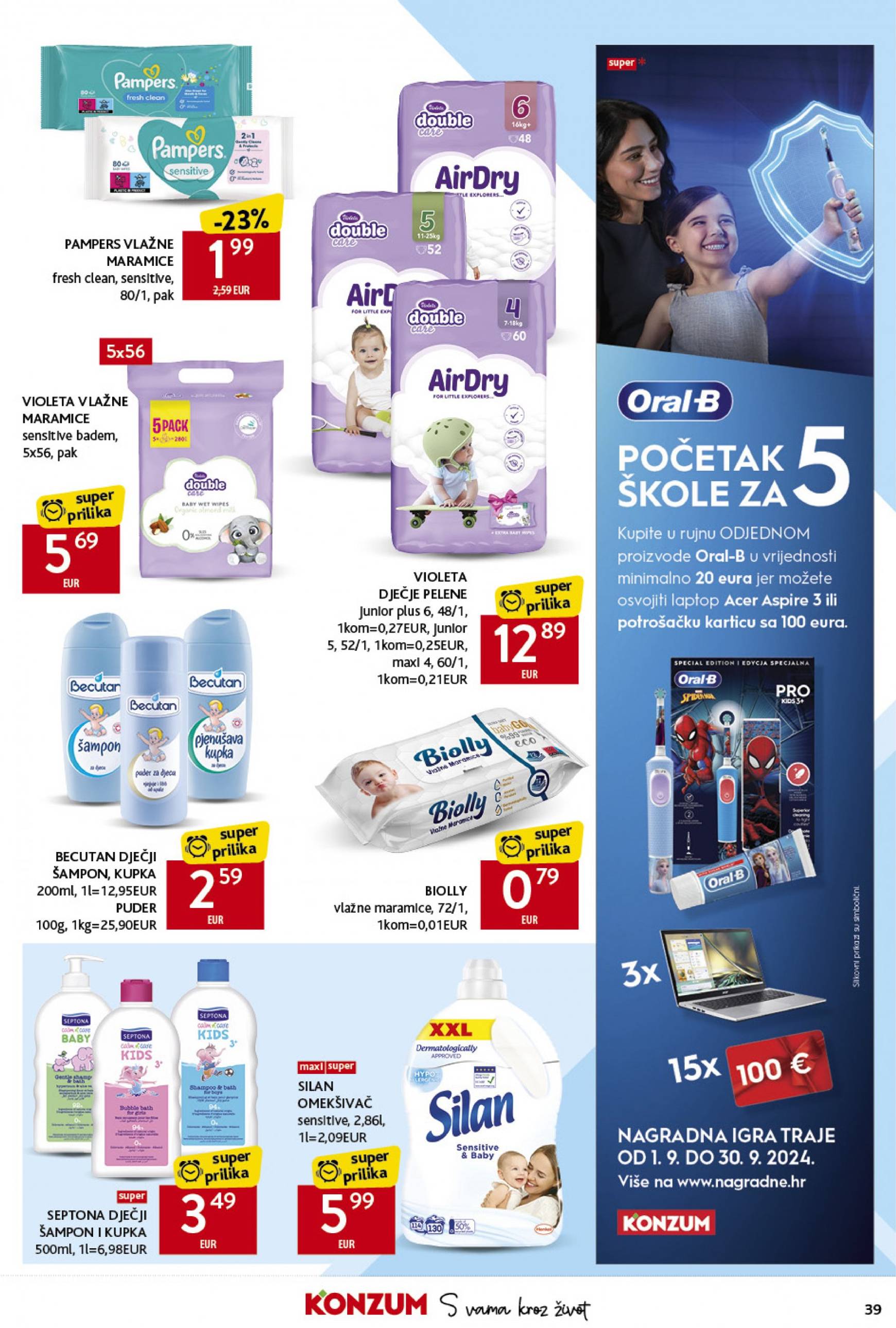 konzum - Novi katalog Konzum 19.09. - 25.09. - page: 39