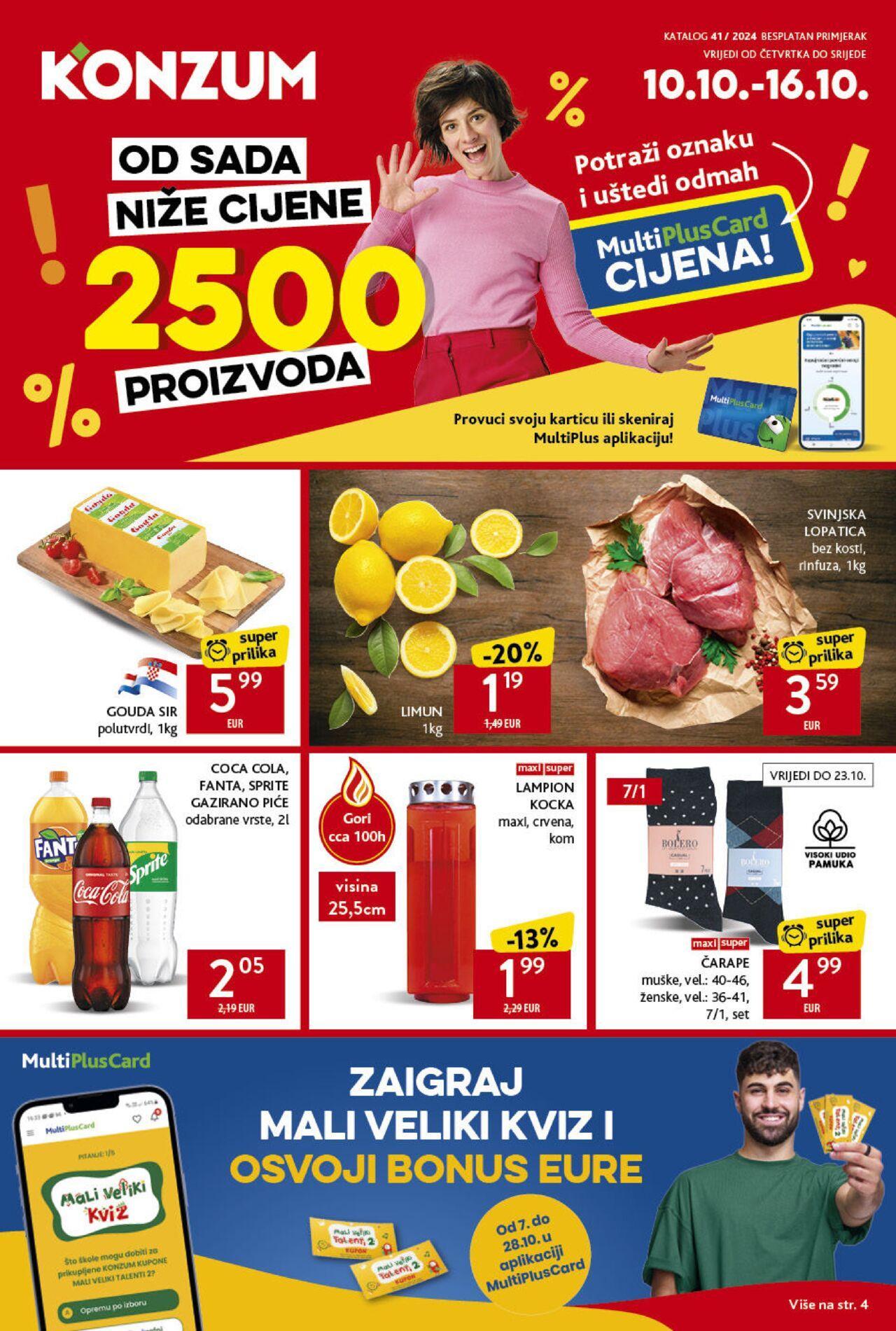 konzum - Katalog Konzum novi 10.10.2024 - 16.10.2024